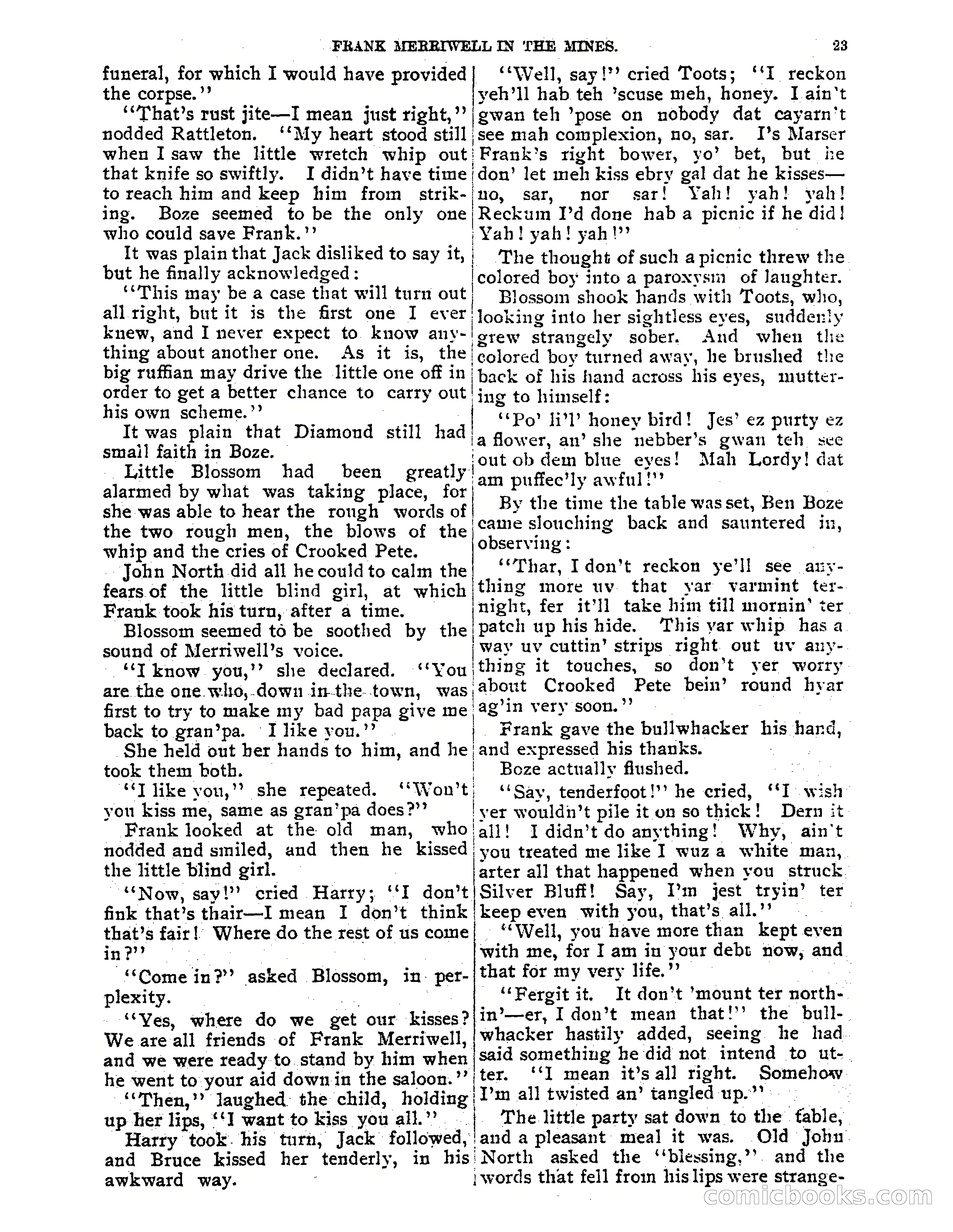 Tip Top Weekly No. 61: Frank Merriwell in the Mines — page 25 of 35