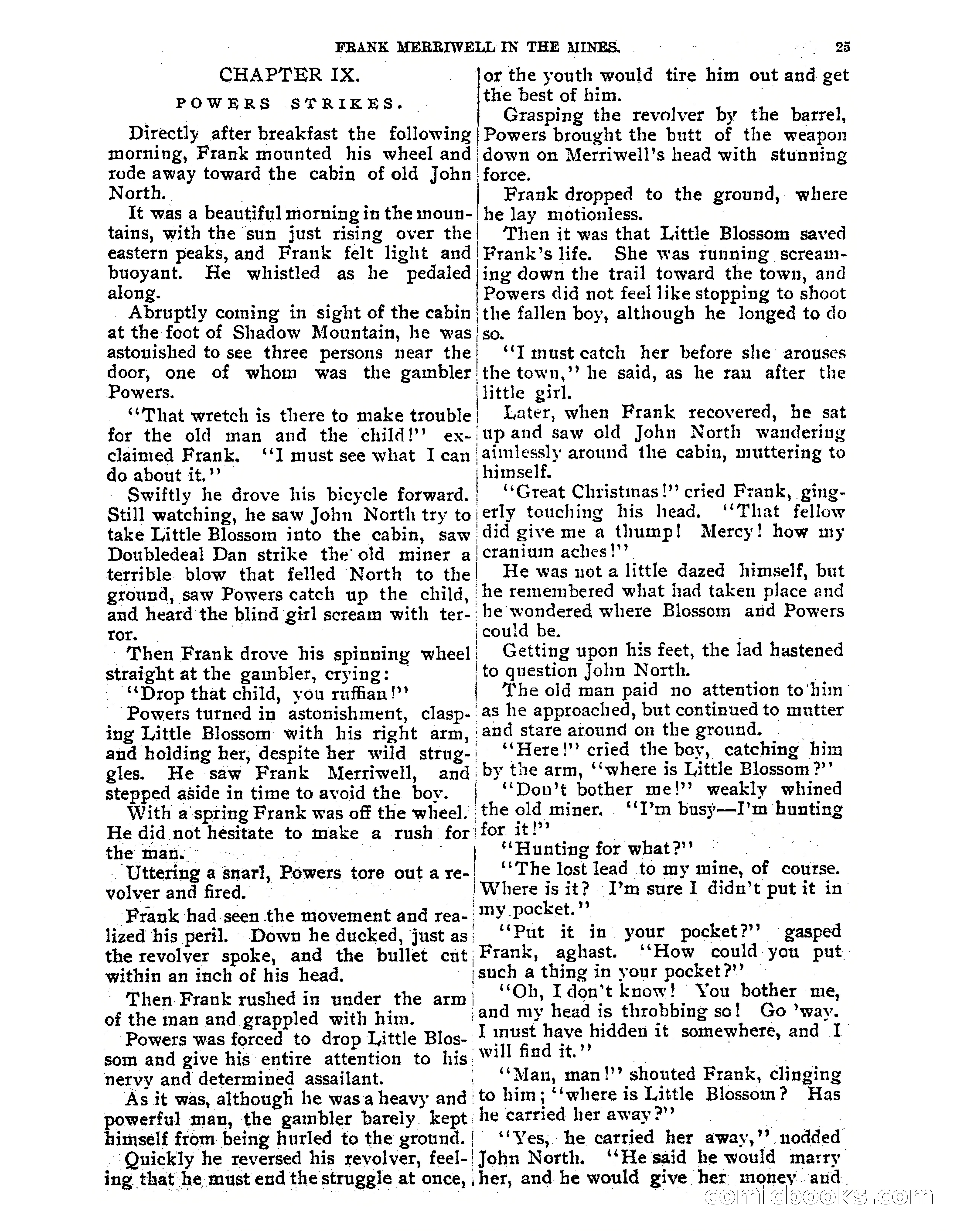 Tip Top Weekly No. 61: Frank Merriwell in the Mines — page 27 of 35