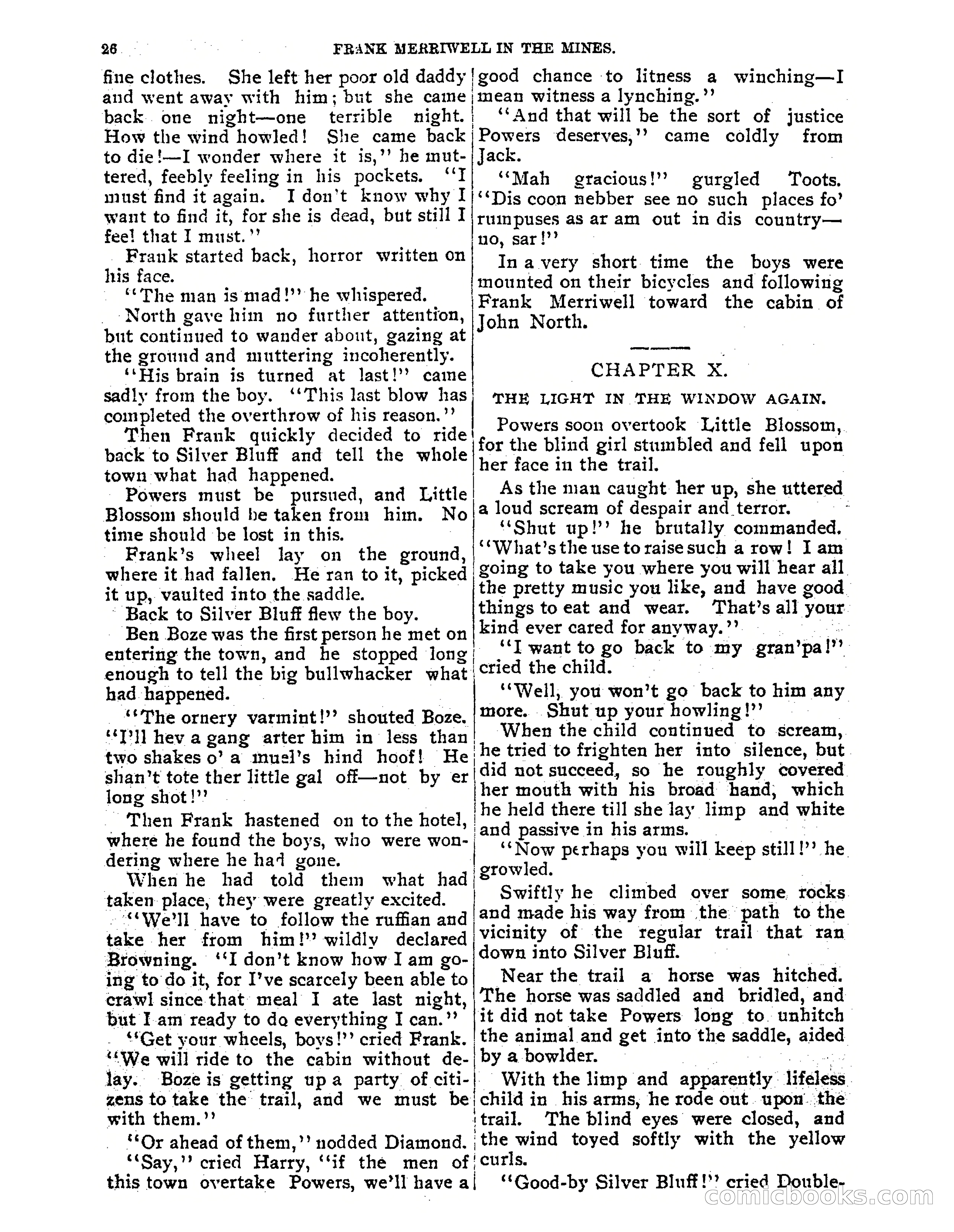 Tip Top Weekly No. 61: Frank Merriwell in the Mines — page 28 of 35