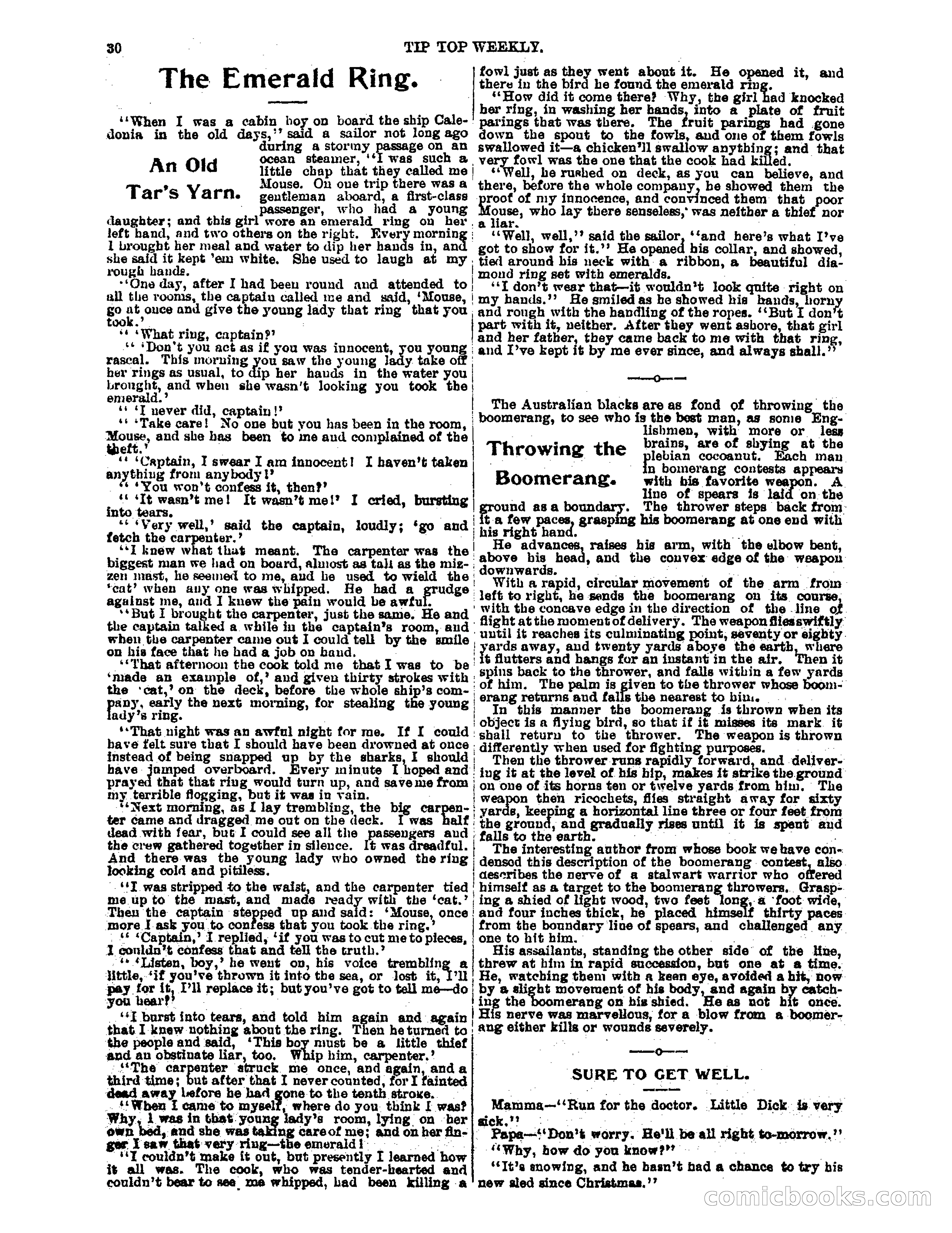 Tip Top Weekly No. 61: Frank Merriwell in the Mines — page 32 of 35