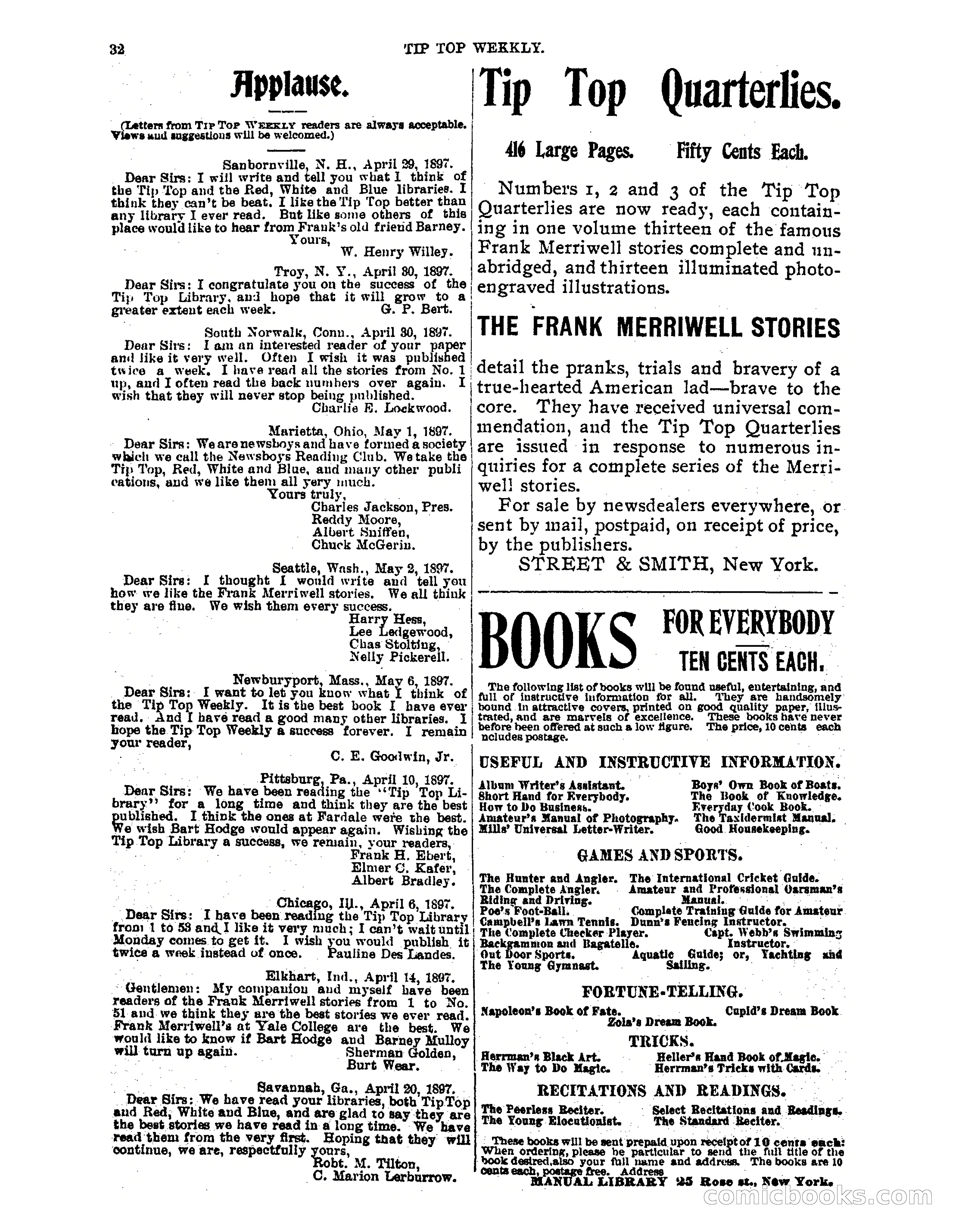 Tip Top Weekly No. 61: Frank Merriwell in the Mines — page 34 of 35