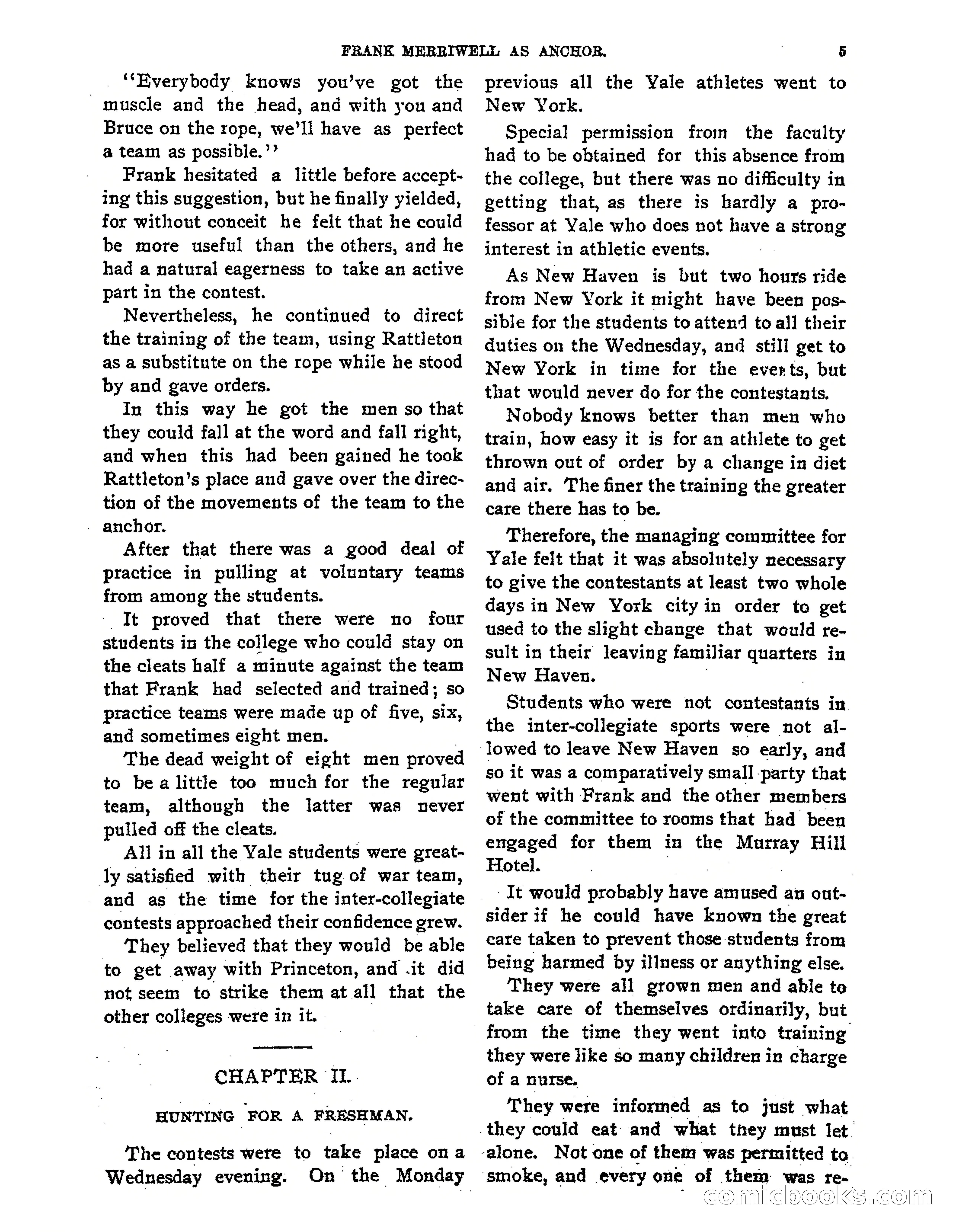 Tip Top Weekly No. 80: Frank Merriwell as 'Anchor' — page 7 of 35