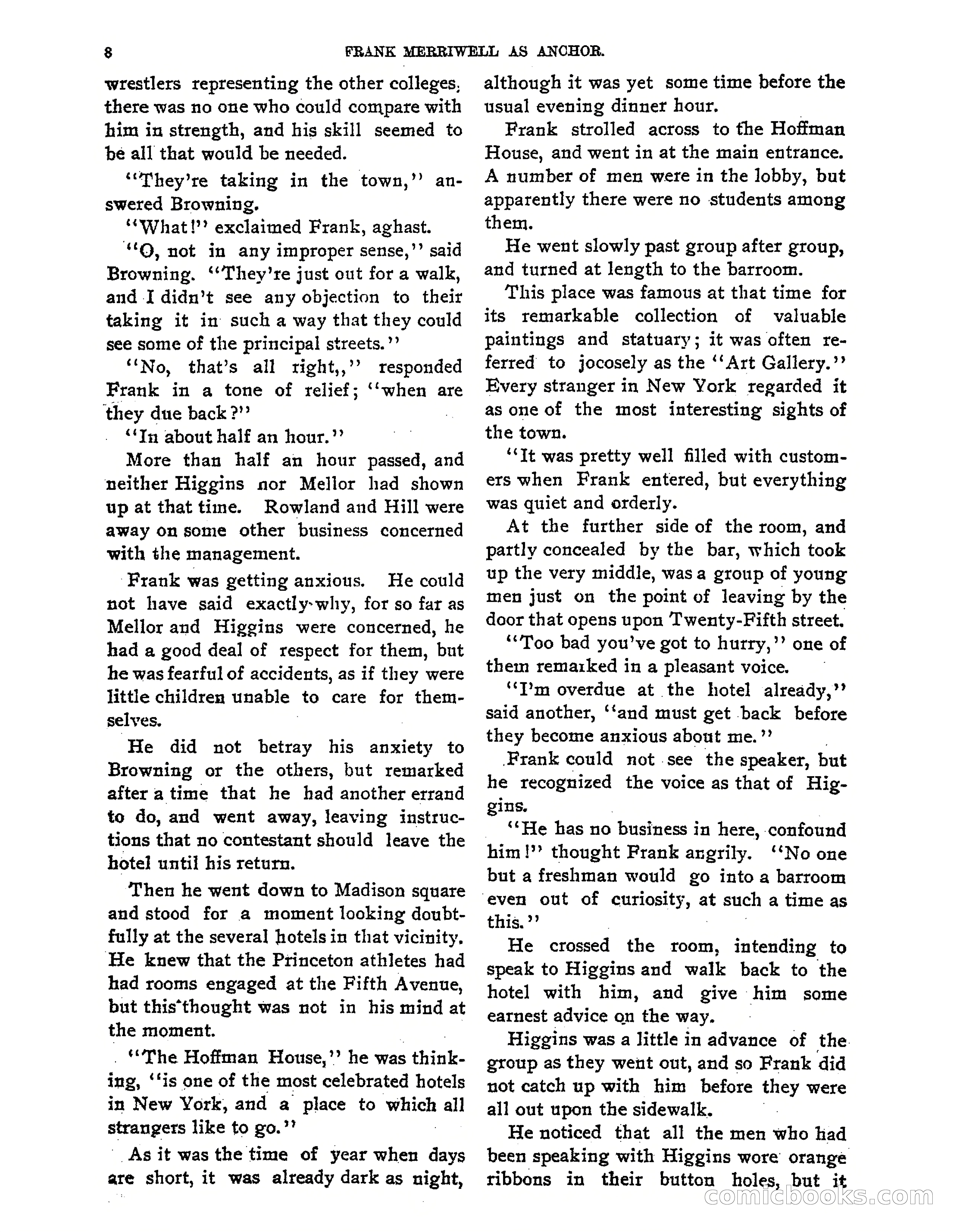 Tip Top Weekly No. 80: Frank Merriwell as 'Anchor' — page 10 of 35