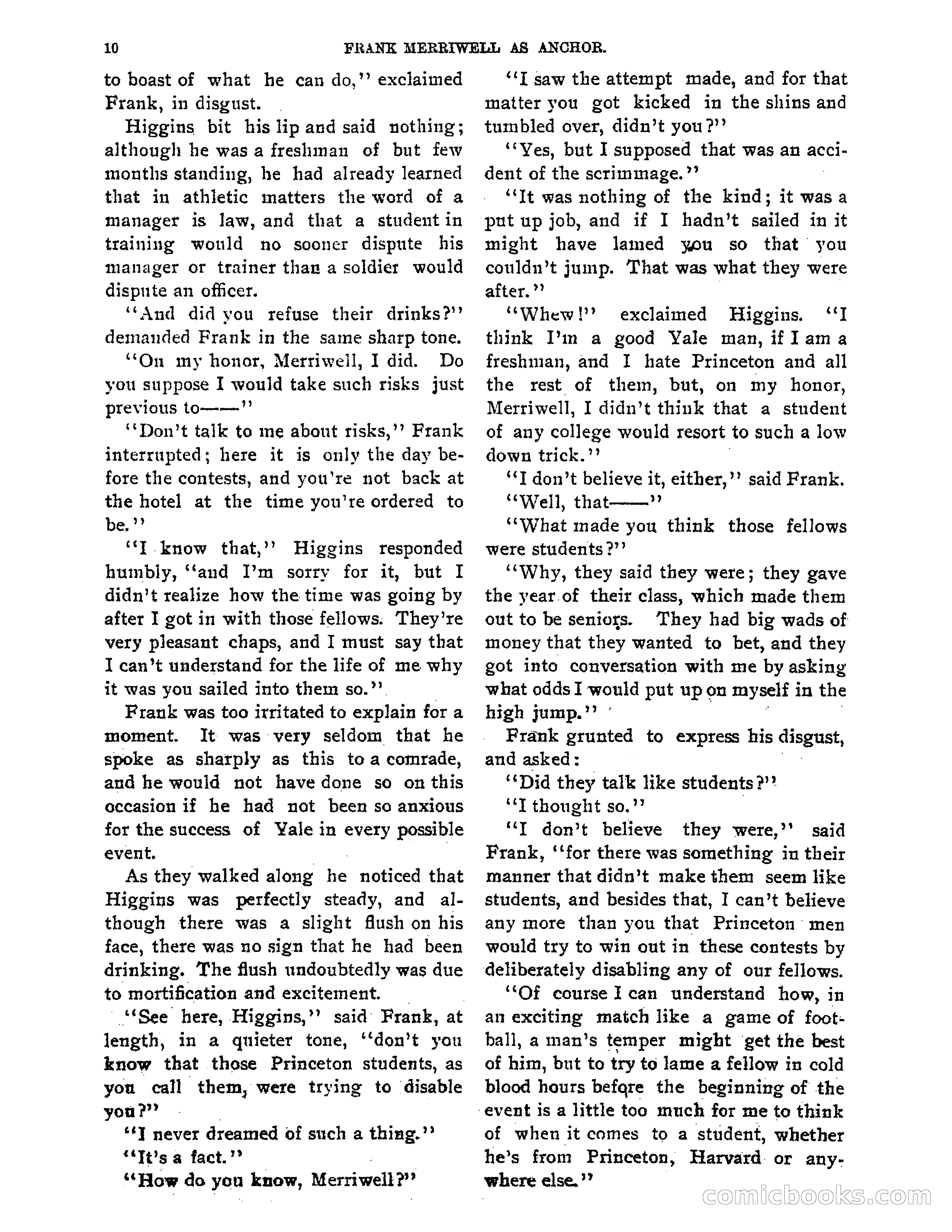 Tip Top Weekly No. 80: Frank Merriwell as 'Anchor' — page 12 of 35