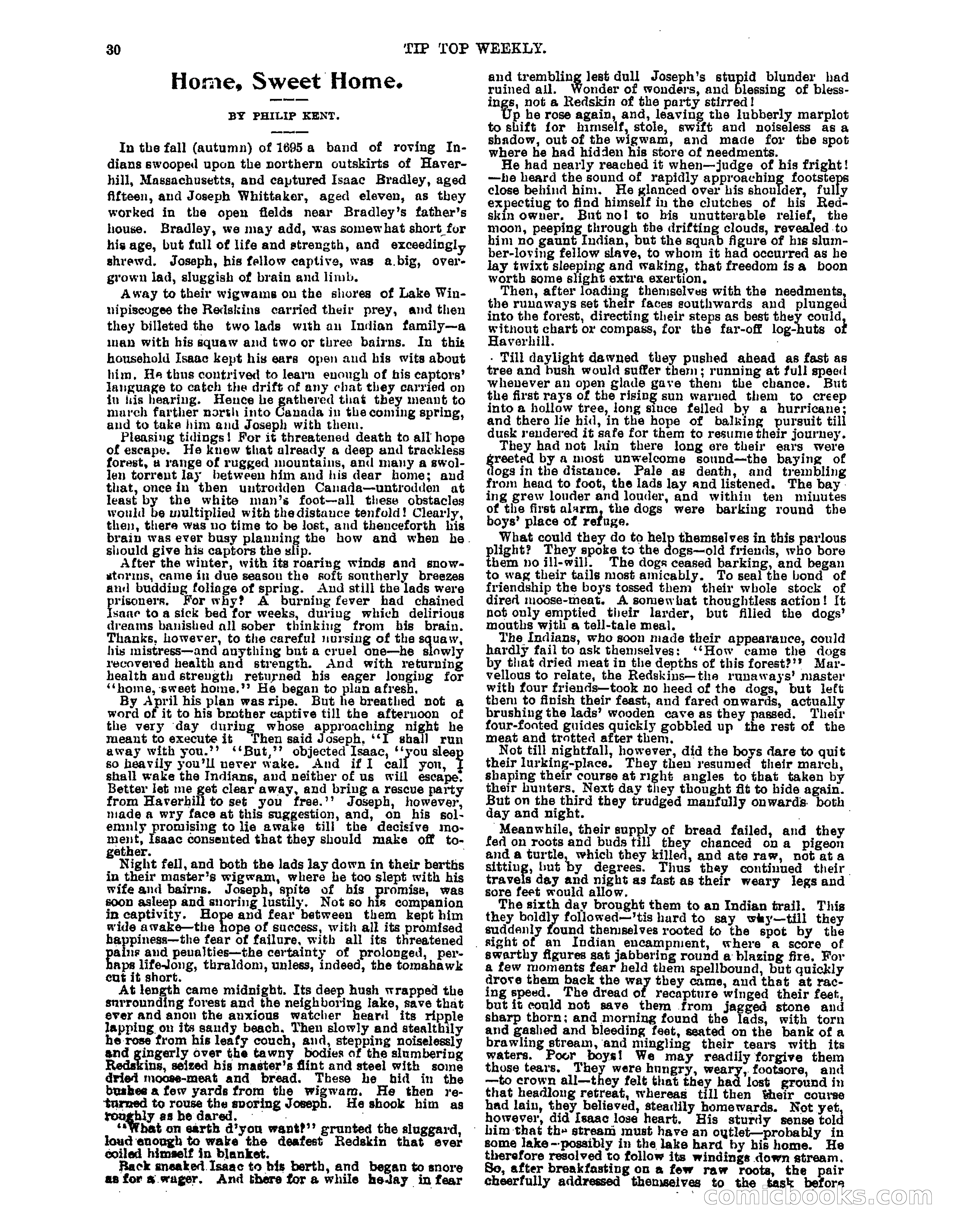 Tip Top Weekly No. 80: Frank Merriwell as 'Anchor' — page 32 of 35