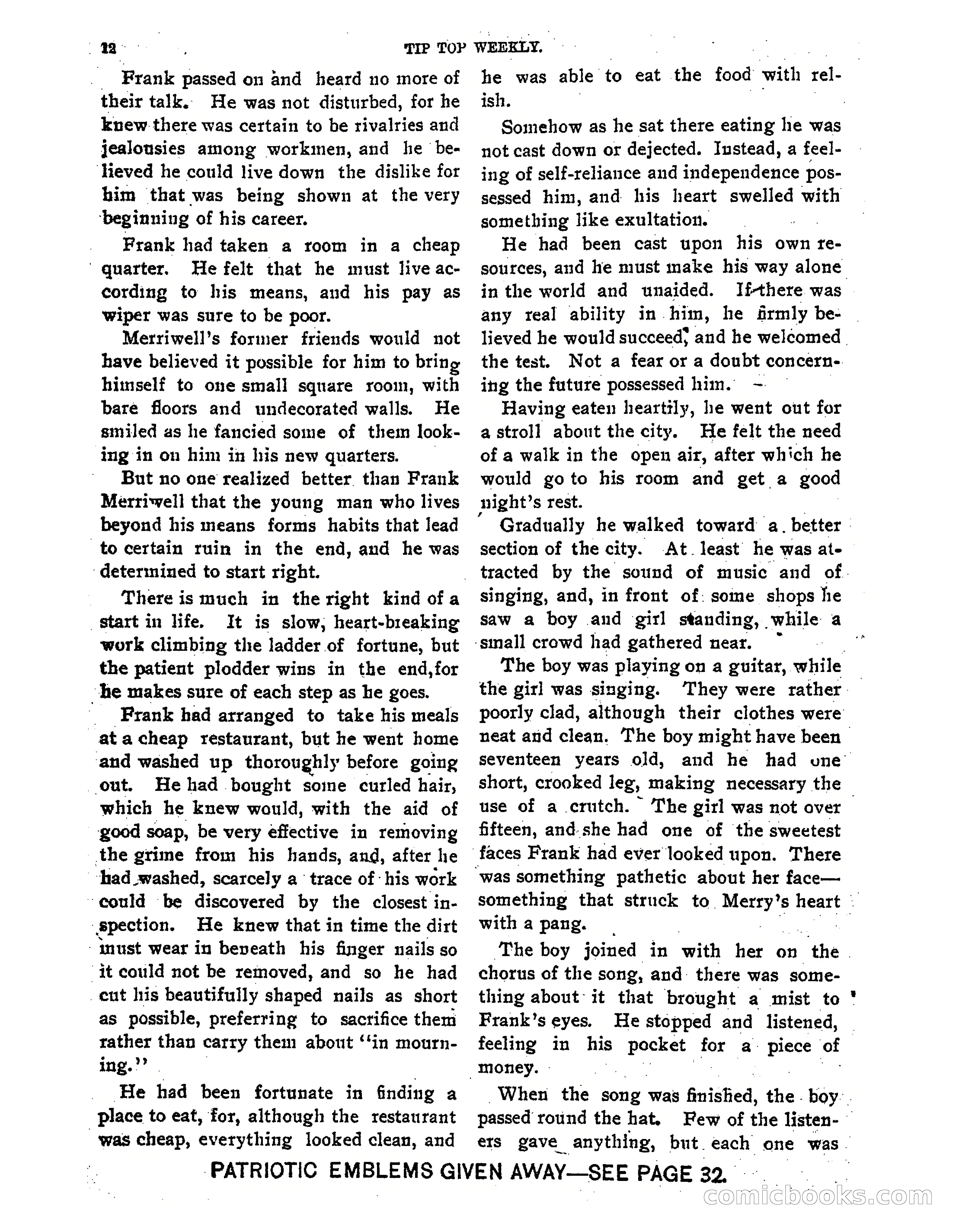 Tip Top Weekly No. 118: Frank Merriwell, Engine Wiper — page 14 of 35