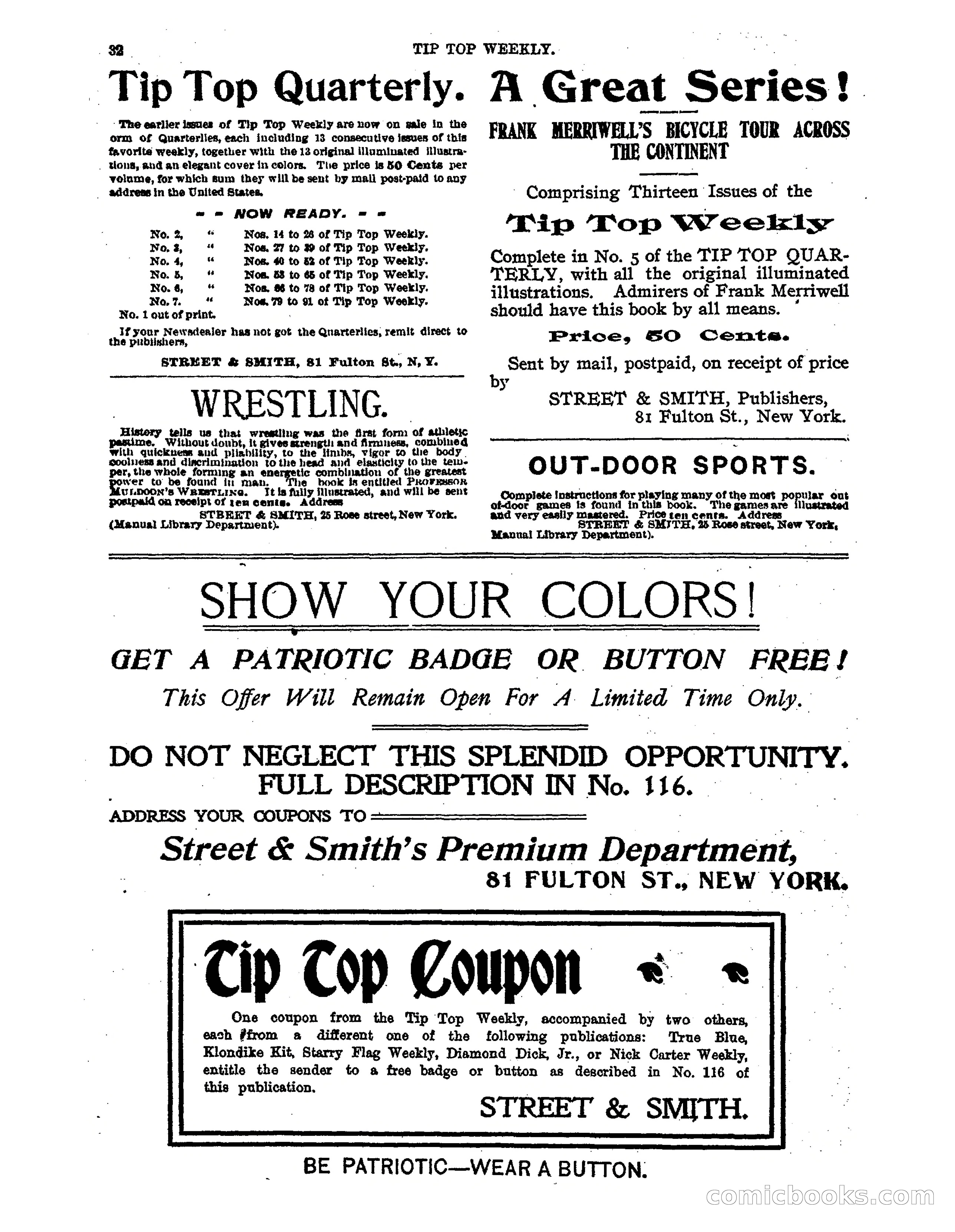 Tip Top Weekly No. 118: Frank Merriwell, Engine Wiper — page 34 of 35