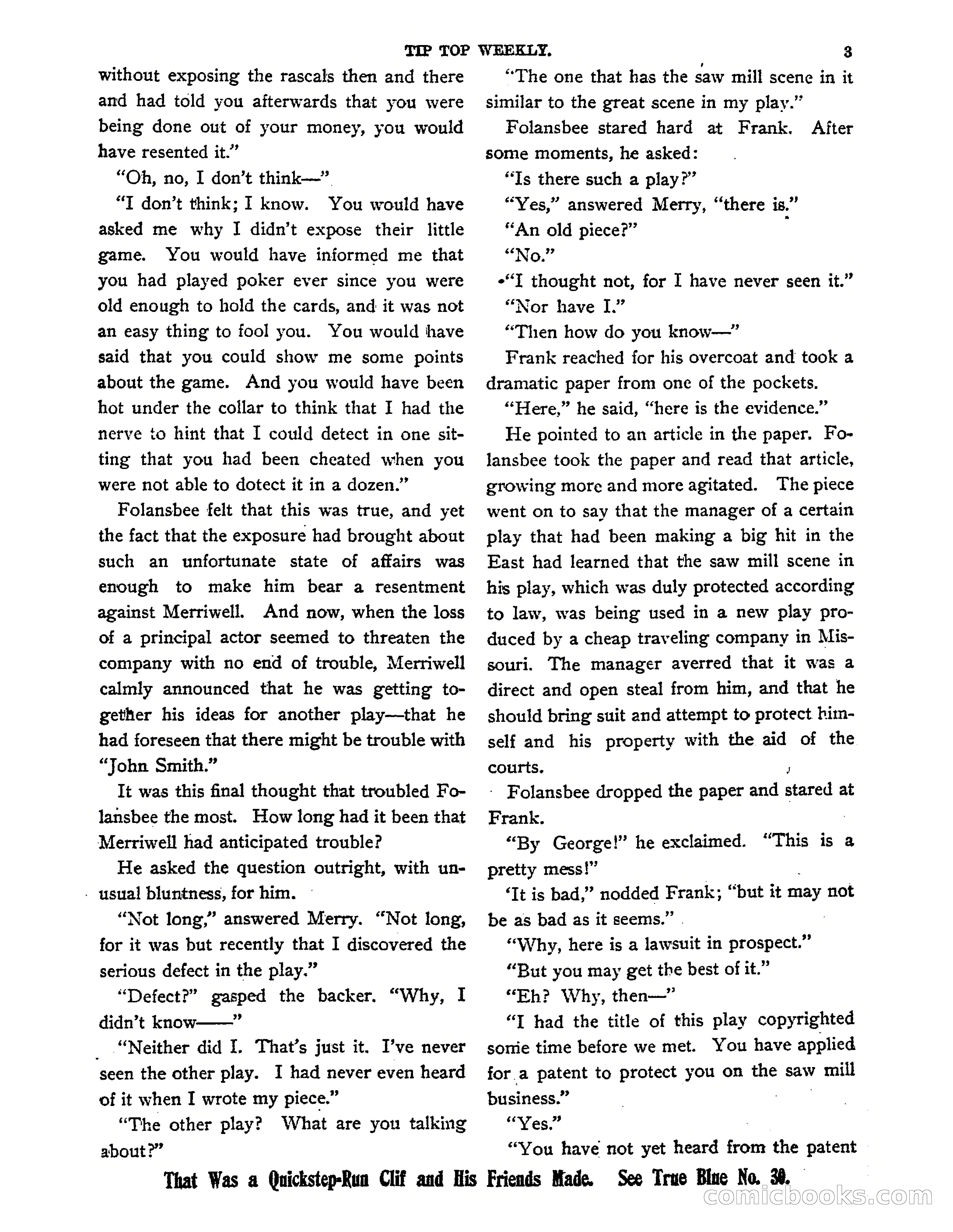Tip Top Weekly No. 139: Frank Merriwell's Father — page 5 of 35