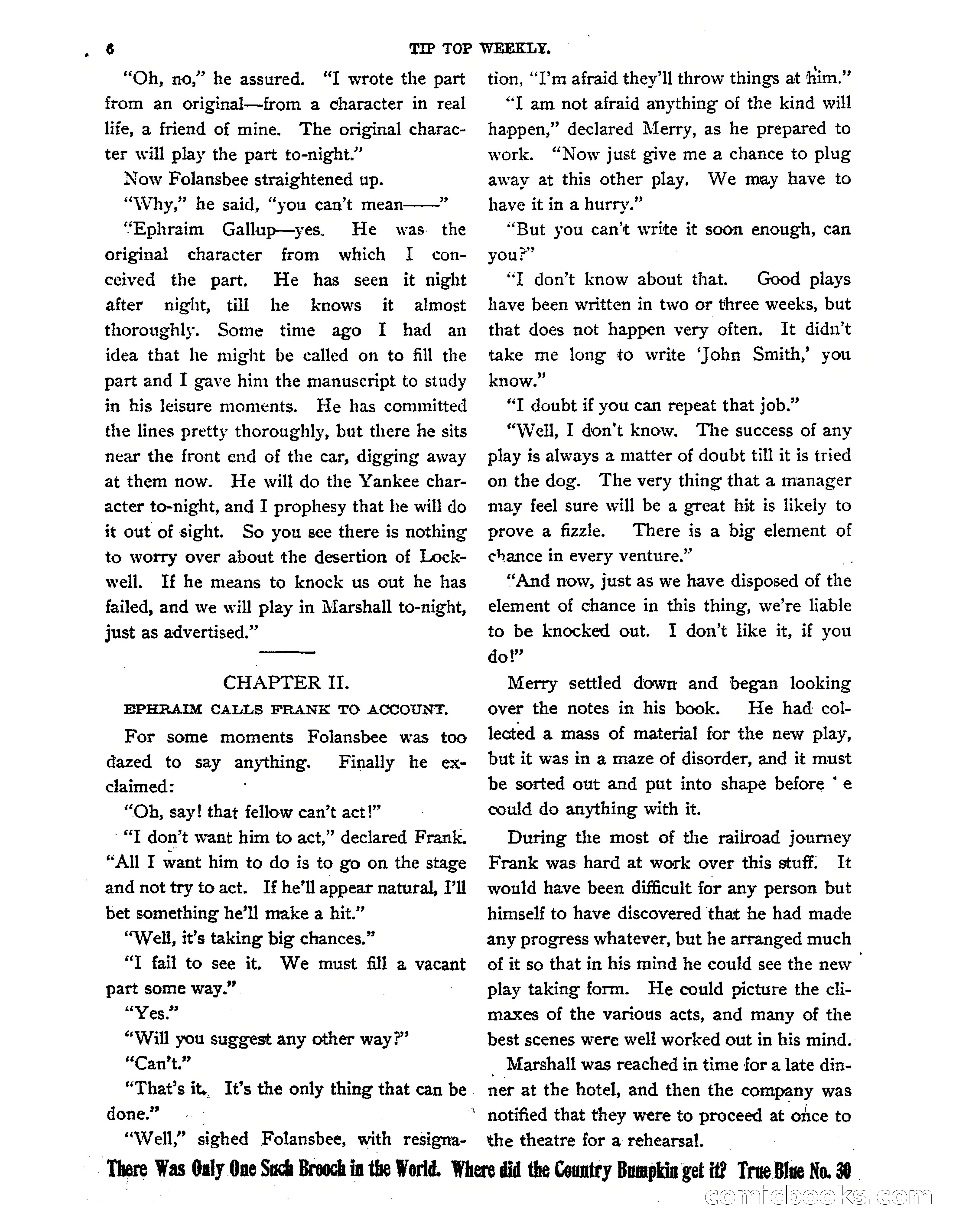 Tip Top Weekly No. 139: Frank Merriwell's Father — page 8 of 35
