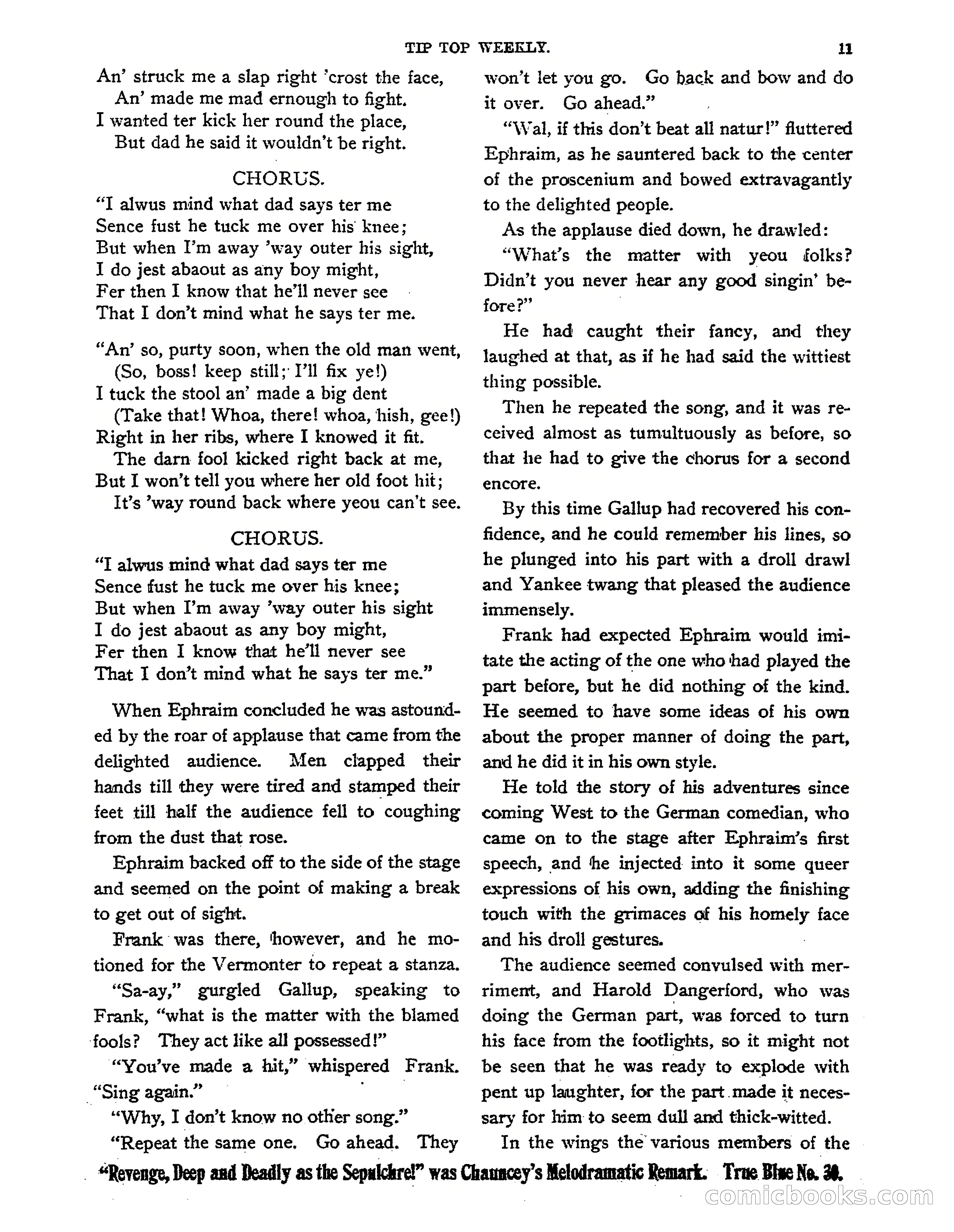 Tip Top Weekly No. 139: Frank Merriwell's Father — page 13 of 35
