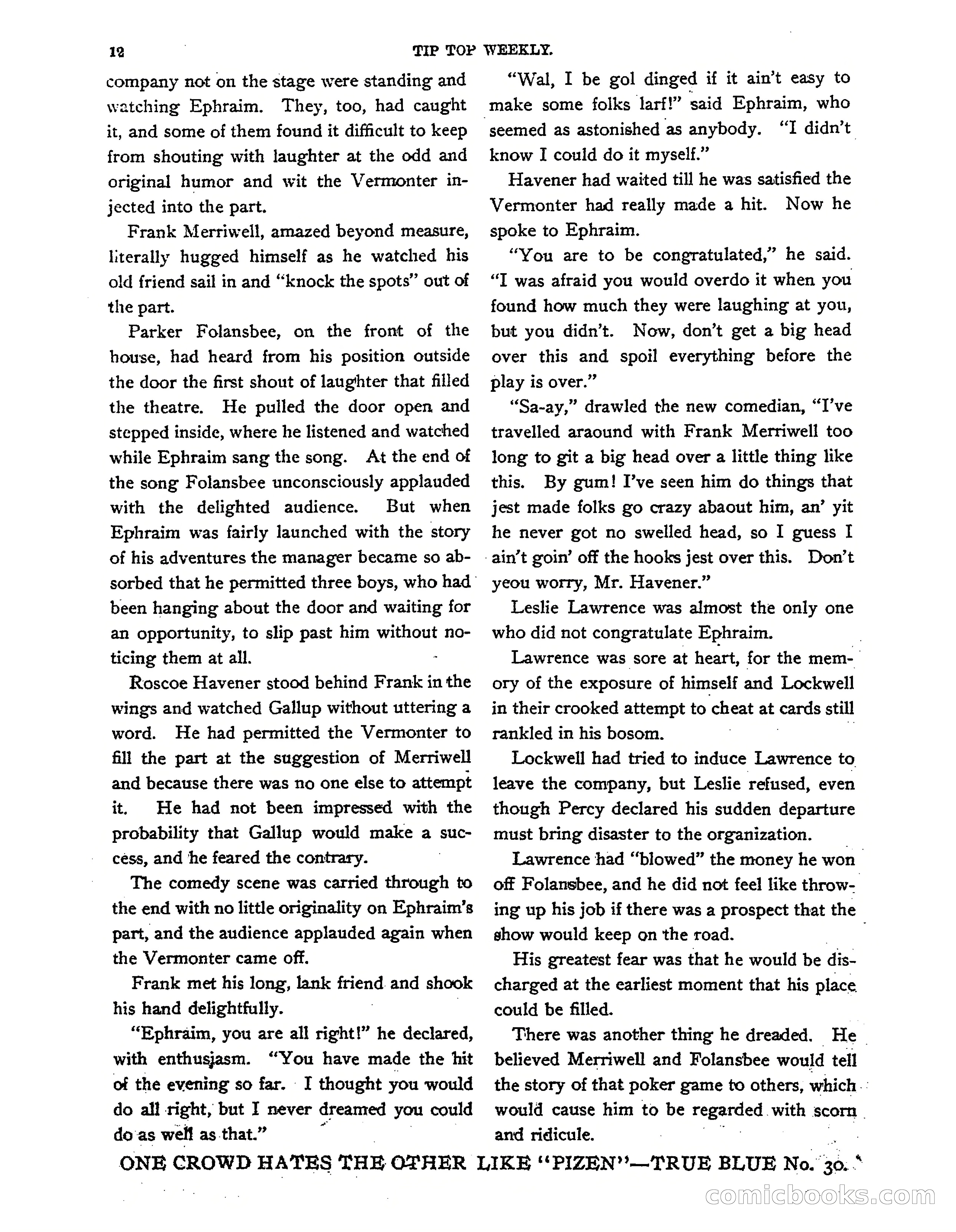 Tip Top Weekly No. 139: Frank Merriwell's Father — page 14 of 35