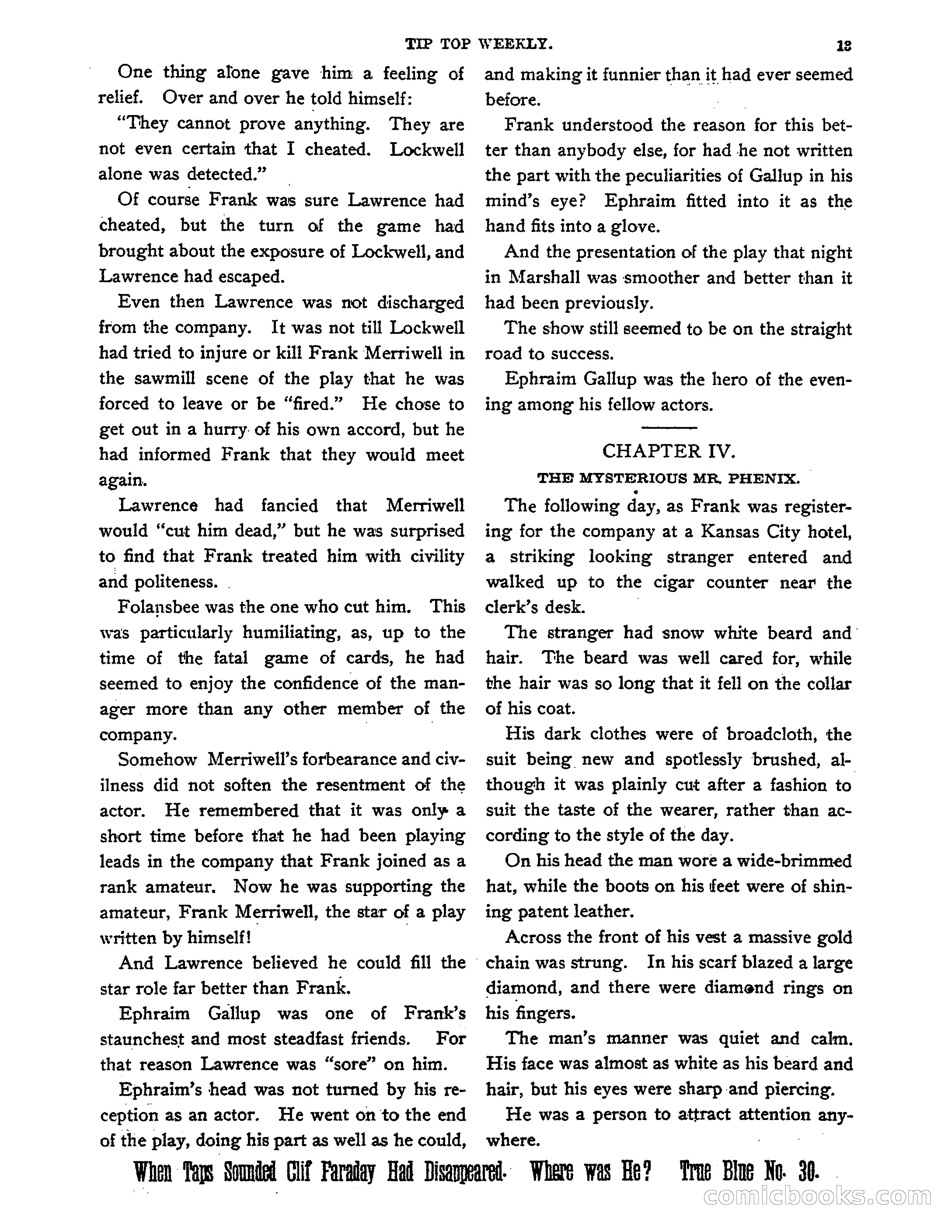 Tip Top Weekly No. 139: Frank Merriwell's Father — page 15 of 35