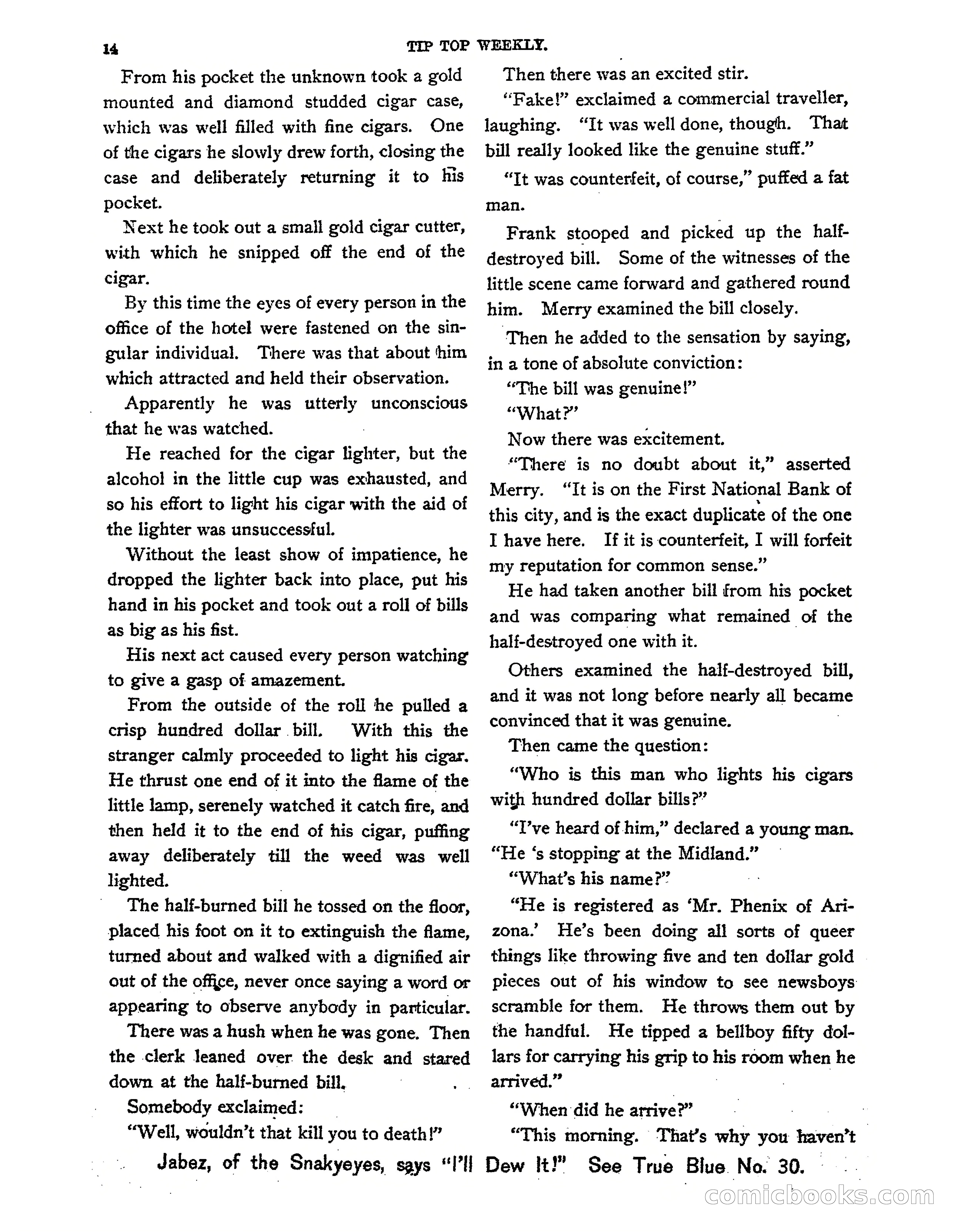 Tip Top Weekly No. 139: Frank Merriwell's Father — page 16 of 35