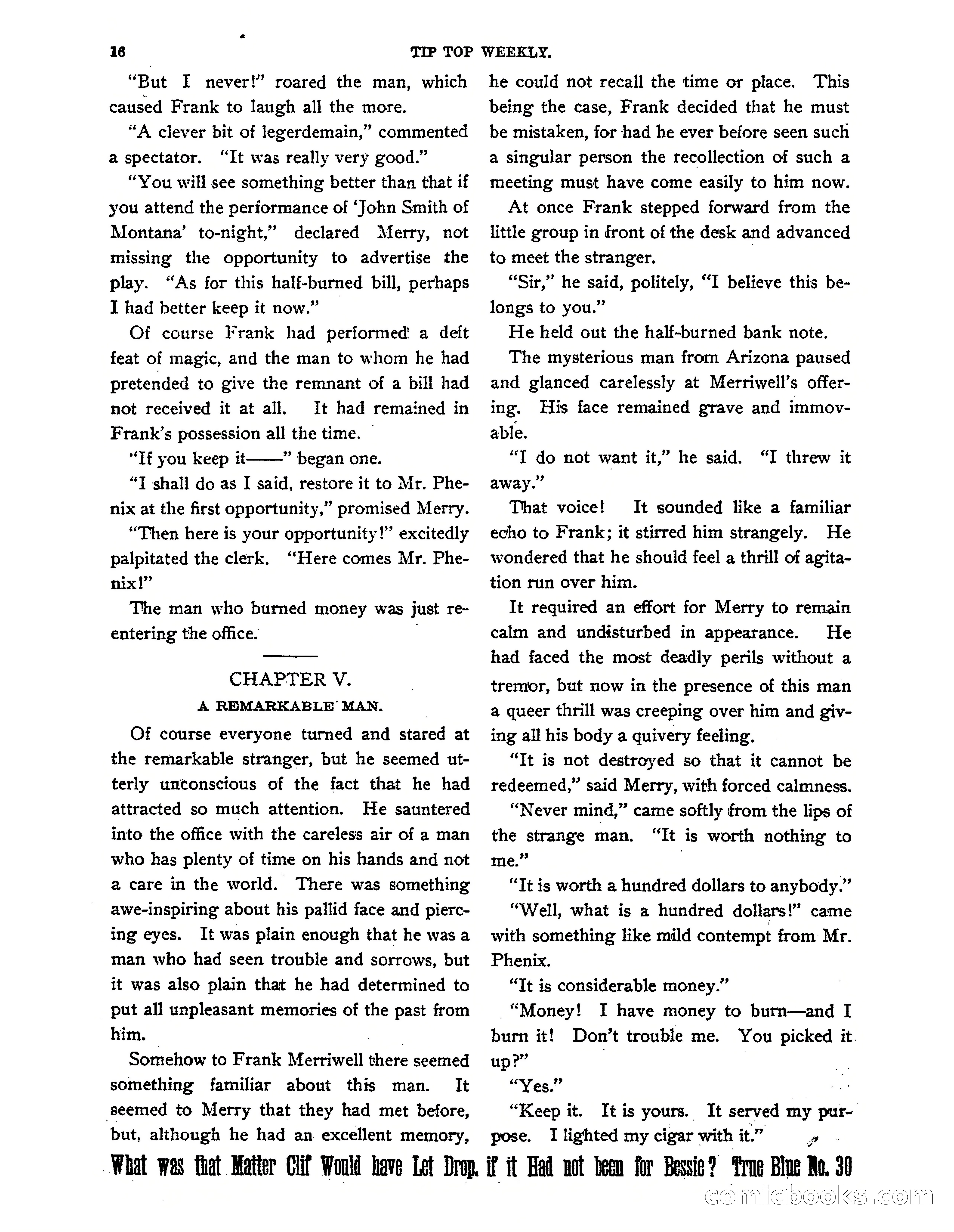 Tip Top Weekly No. 139: Frank Merriwell's Father — page 18 of 35