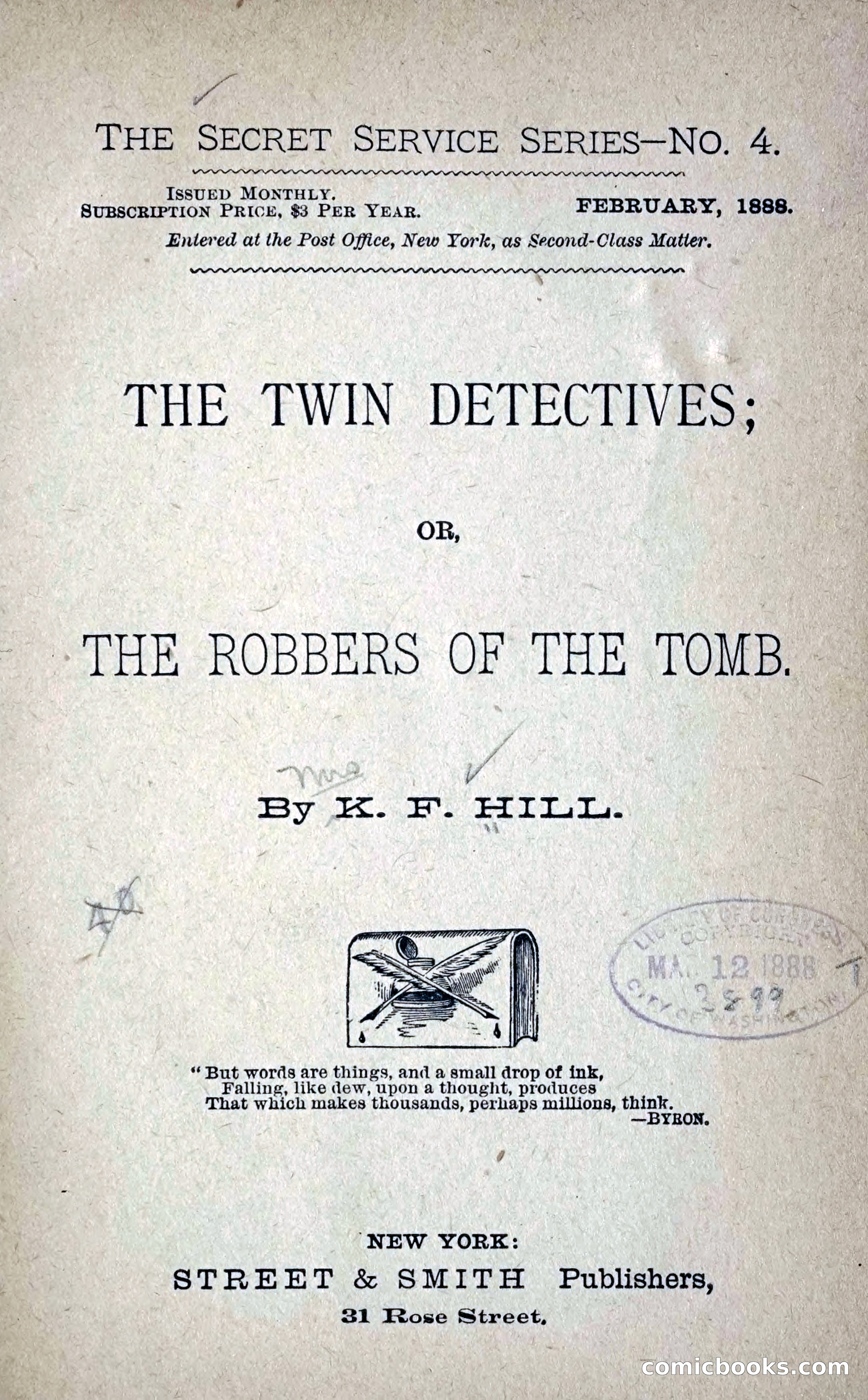 The Twin Detectives; or, The Robbers of the Tomb — page 10 of 235