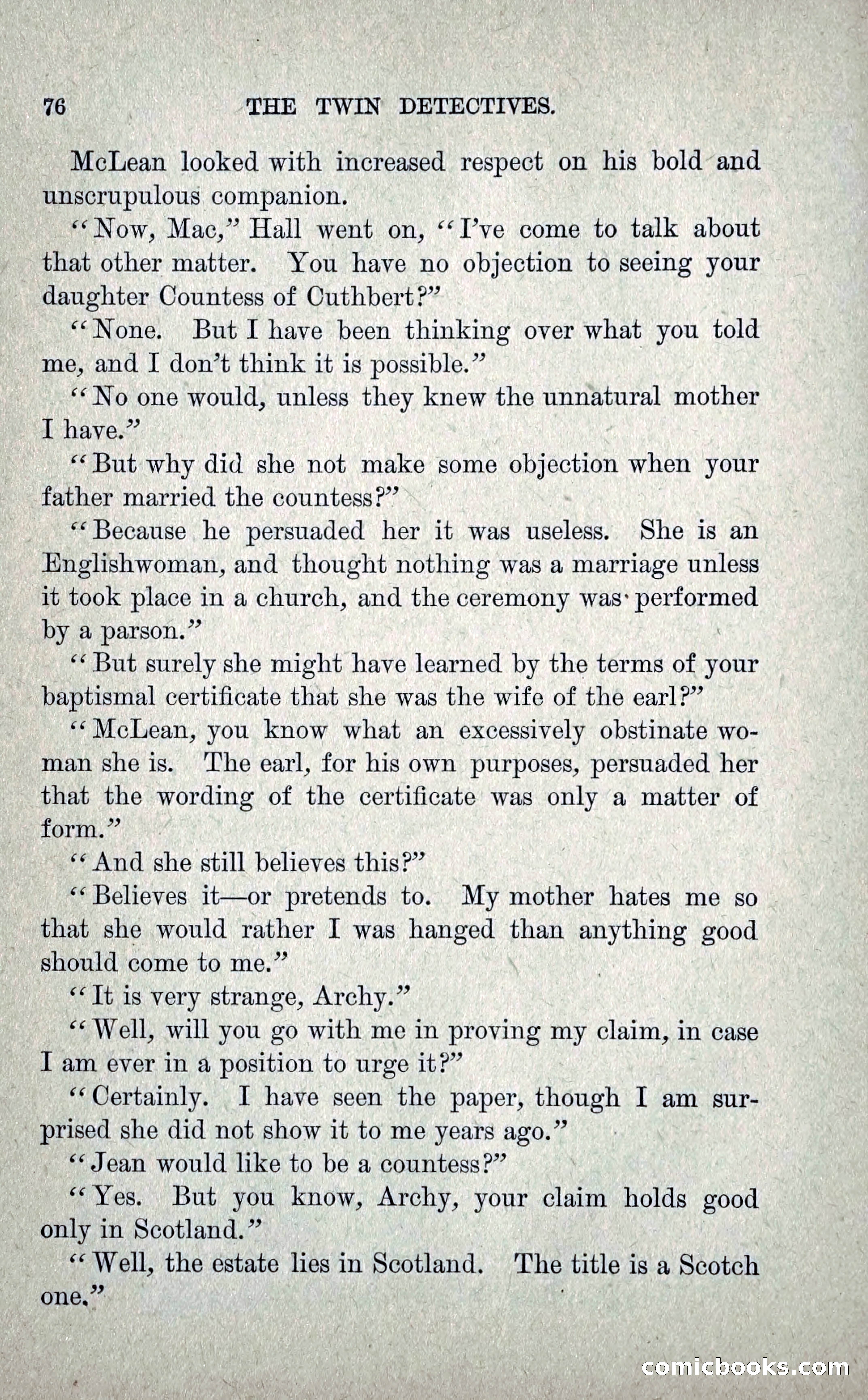 The Twin Detectives; or, The Robbers of the Tomb — page 85 of 235