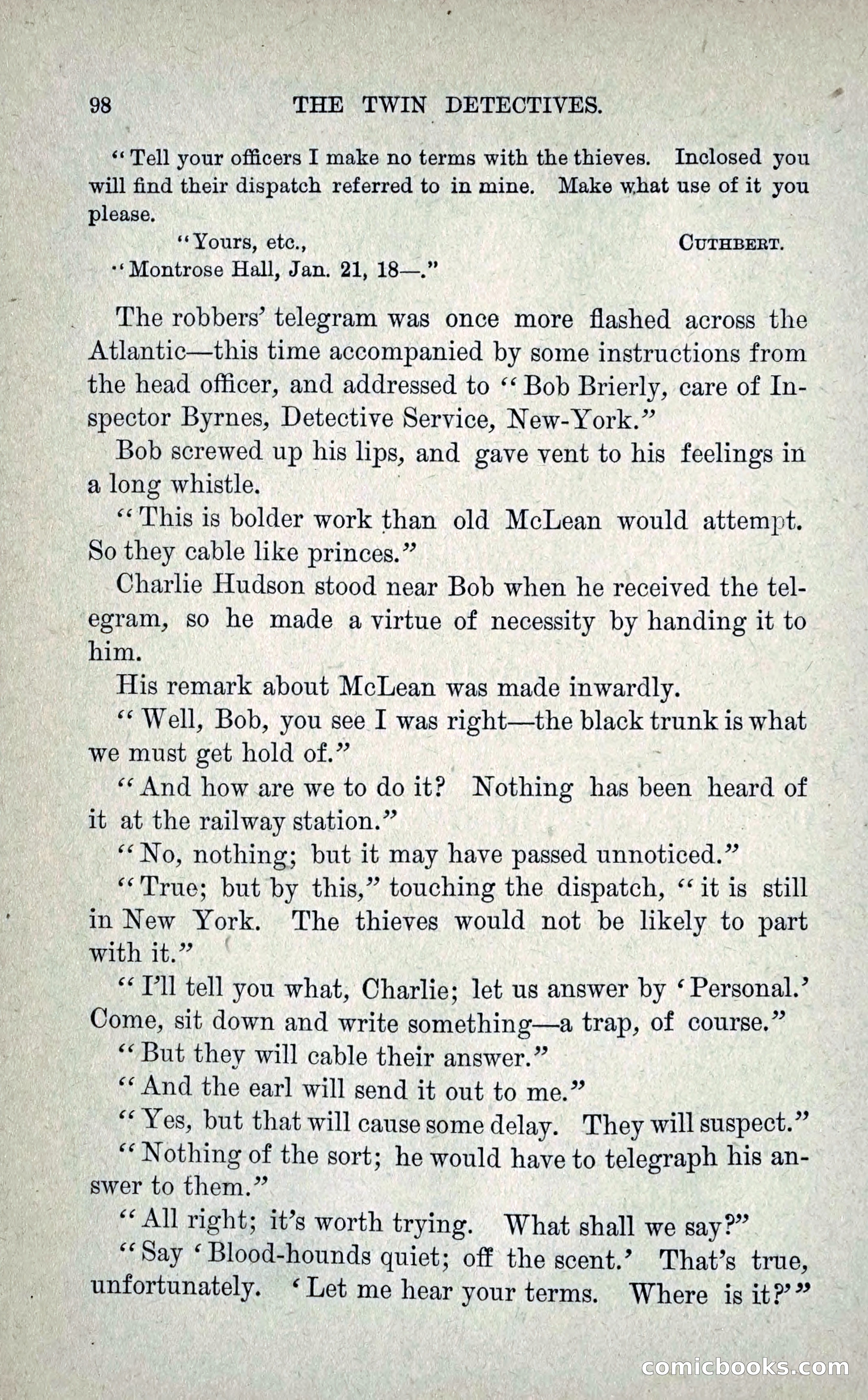The Twin Detectives; or, The Robbers of the Tomb — page 107 of 235