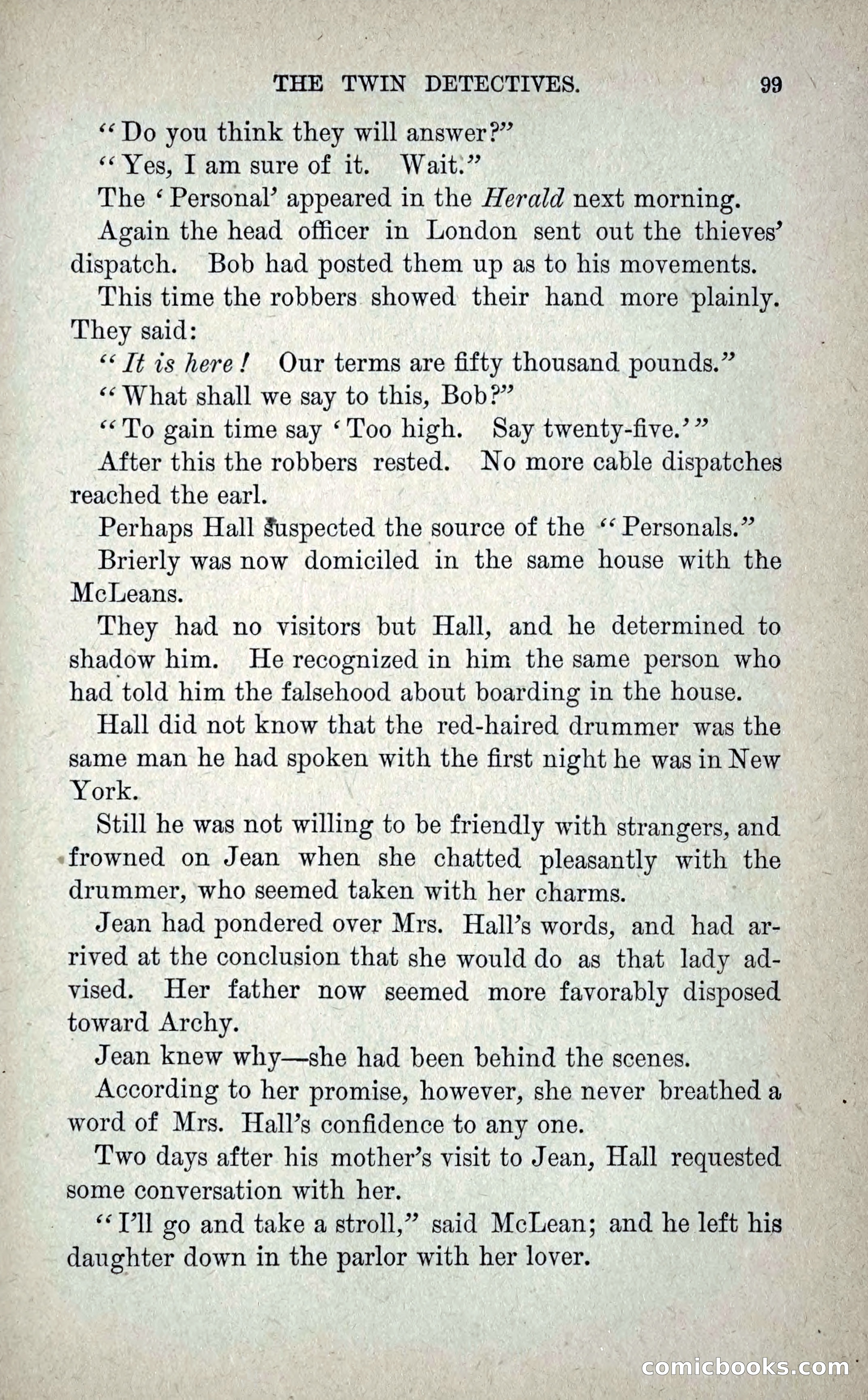 The Twin Detectives; or, The Robbers of the Tomb — page 108 of 235