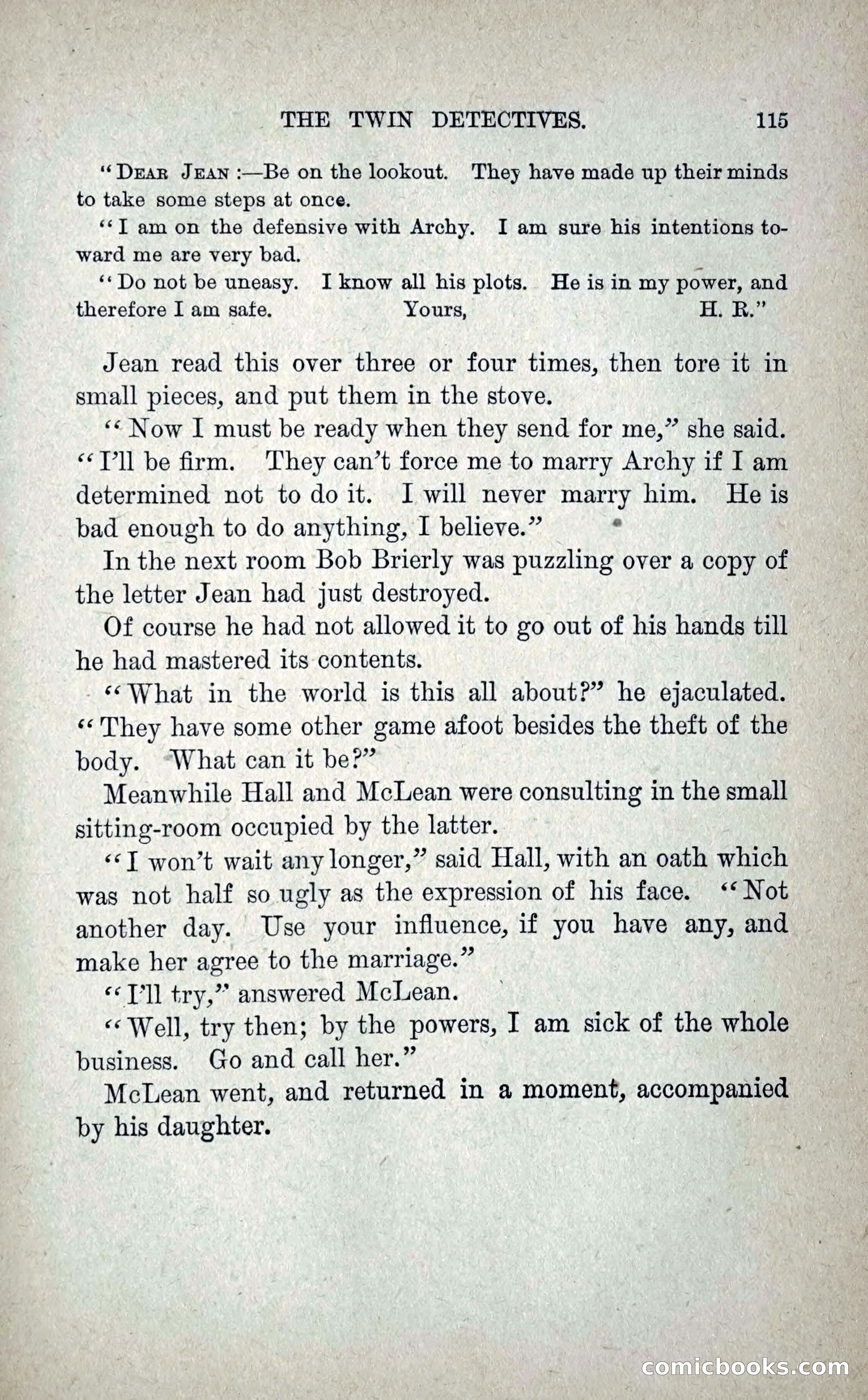 The Twin Detectives; or, The Robbers of the Tomb — page 124 of 235