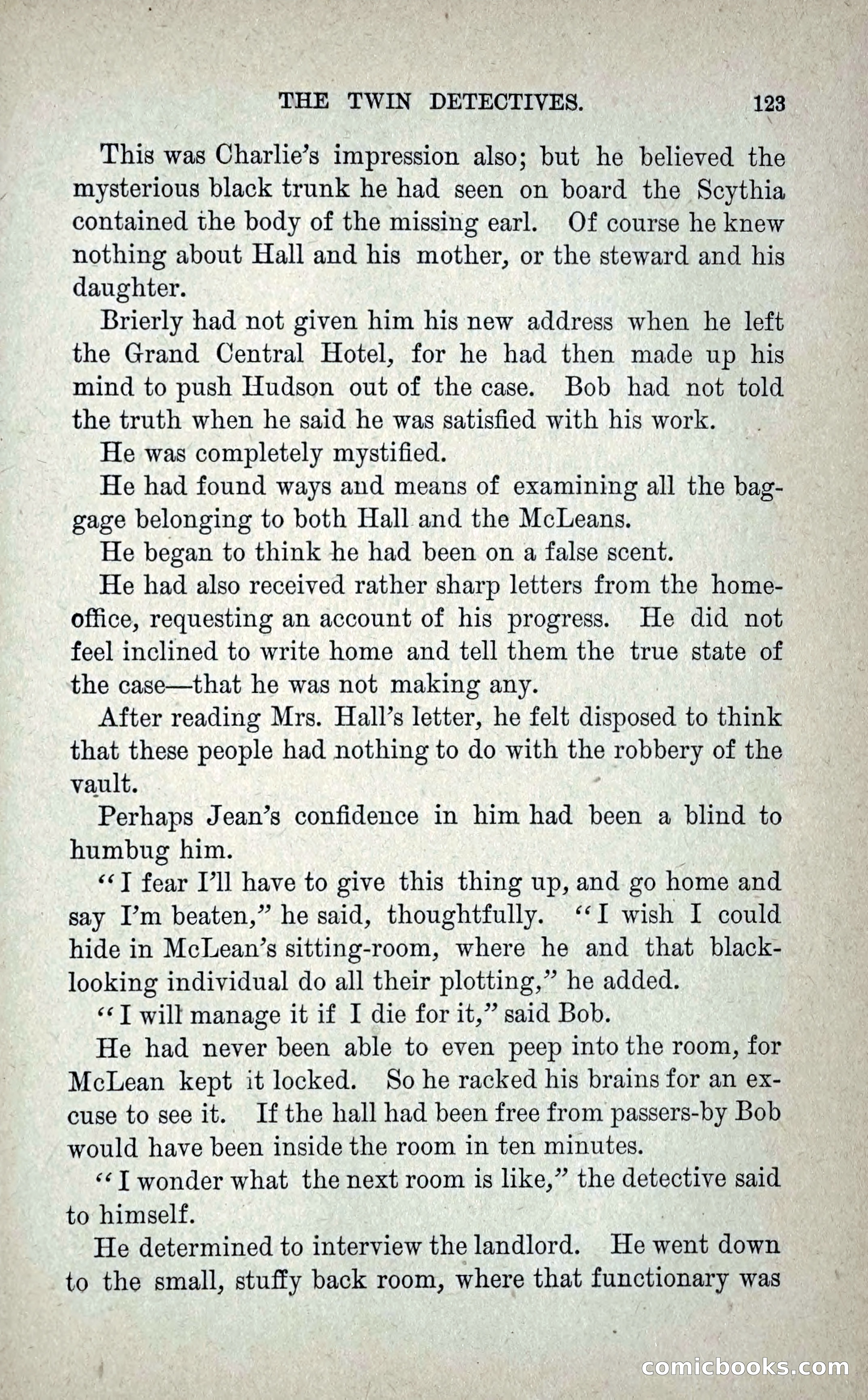 The Twin Detectives; or, The Robbers of the Tomb — page 132 of 235