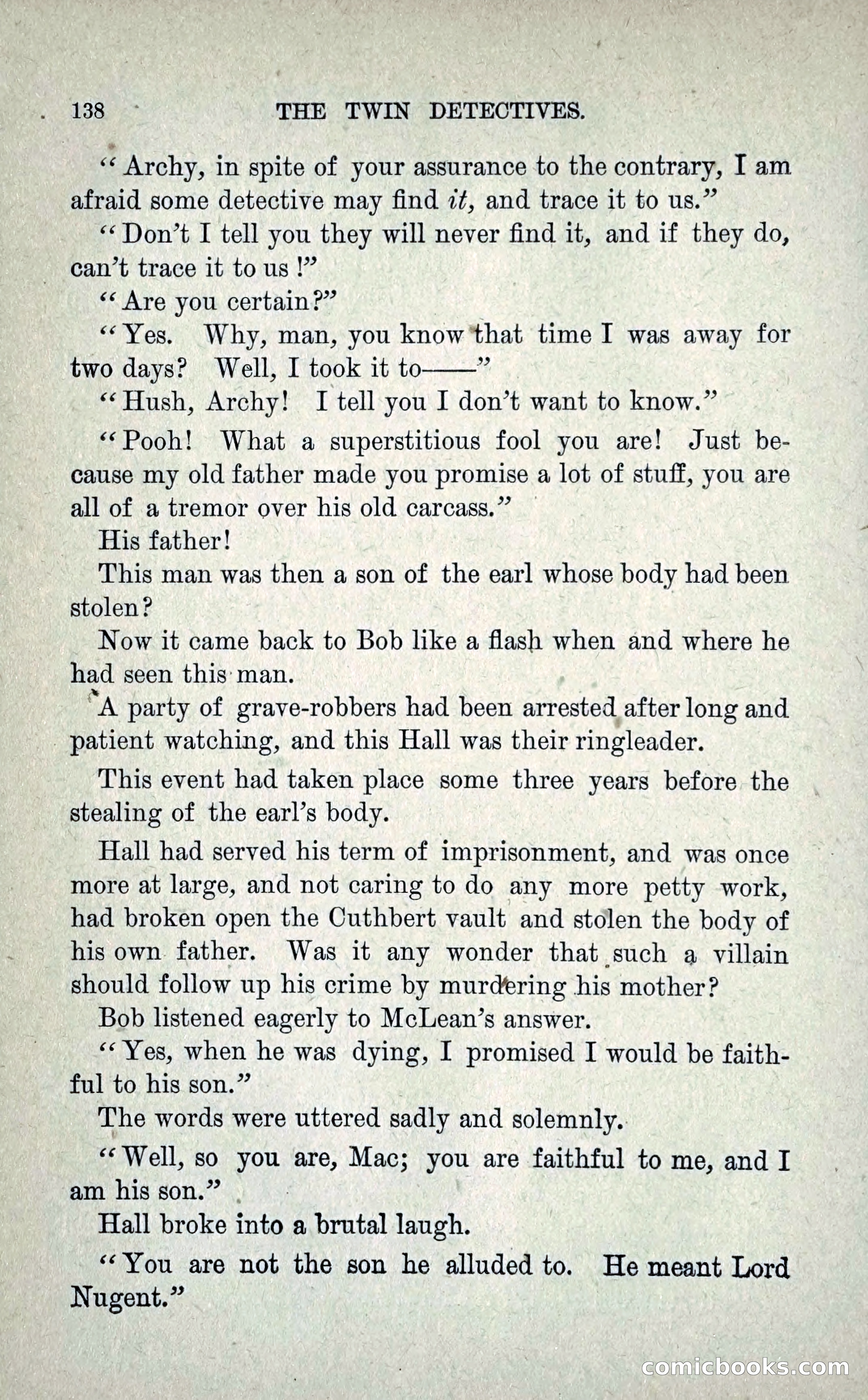 The Twin Detectives; or, The Robbers of the Tomb — page 147 of 235