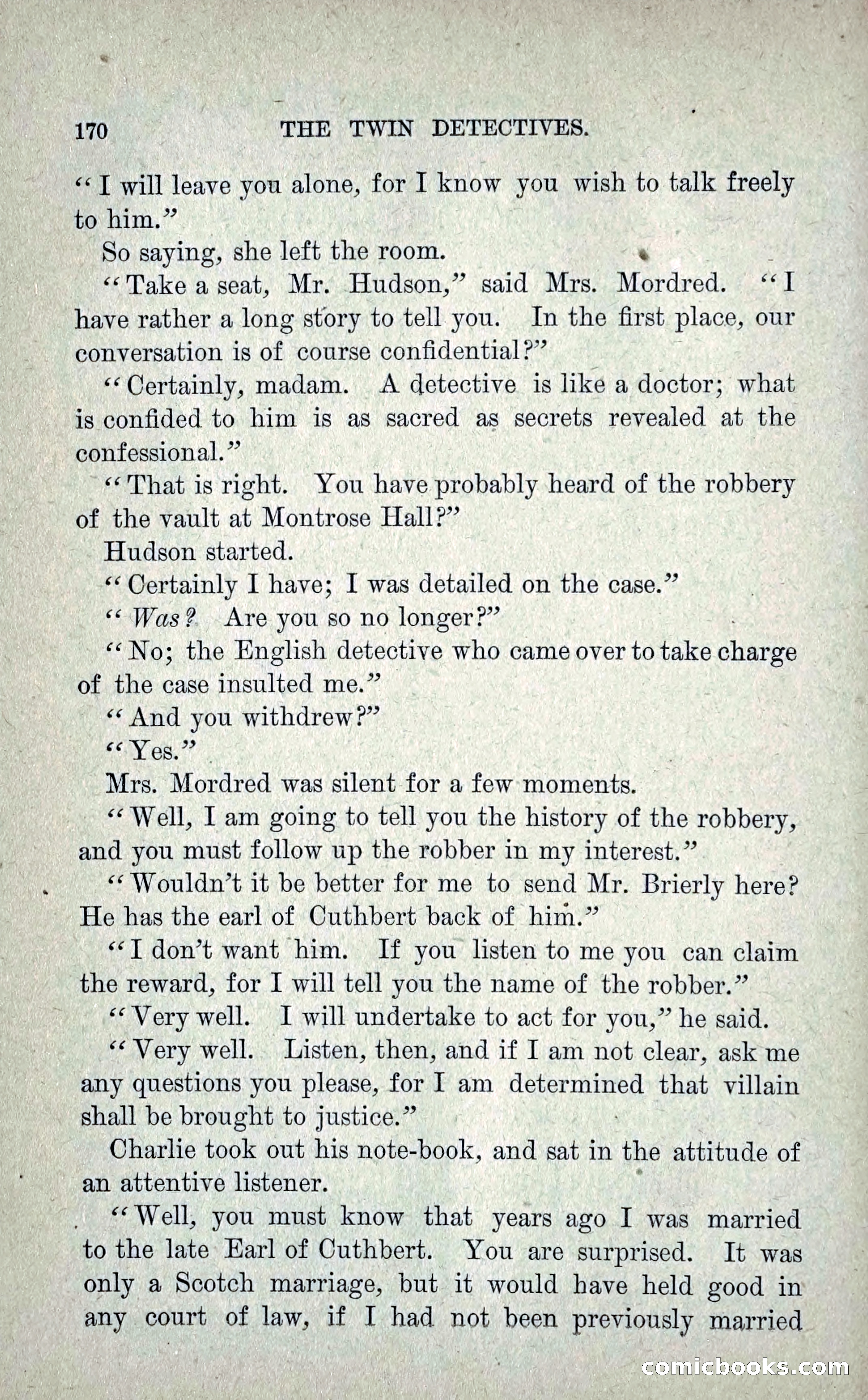 The Twin Detectives; or, The Robbers of the Tomb — page 179 of 235