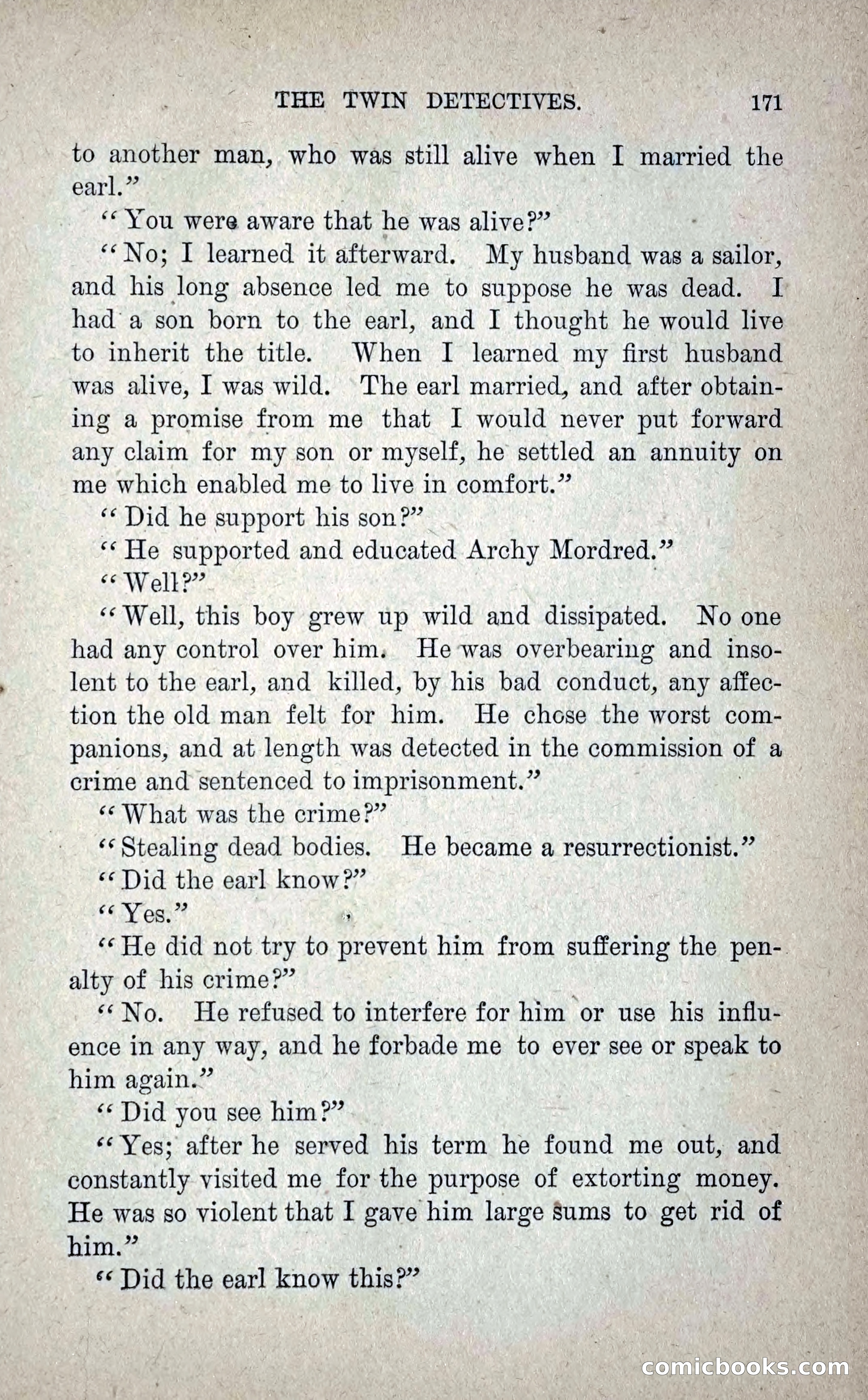 The Twin Detectives; or, The Robbers of the Tomb — page 180 of 235