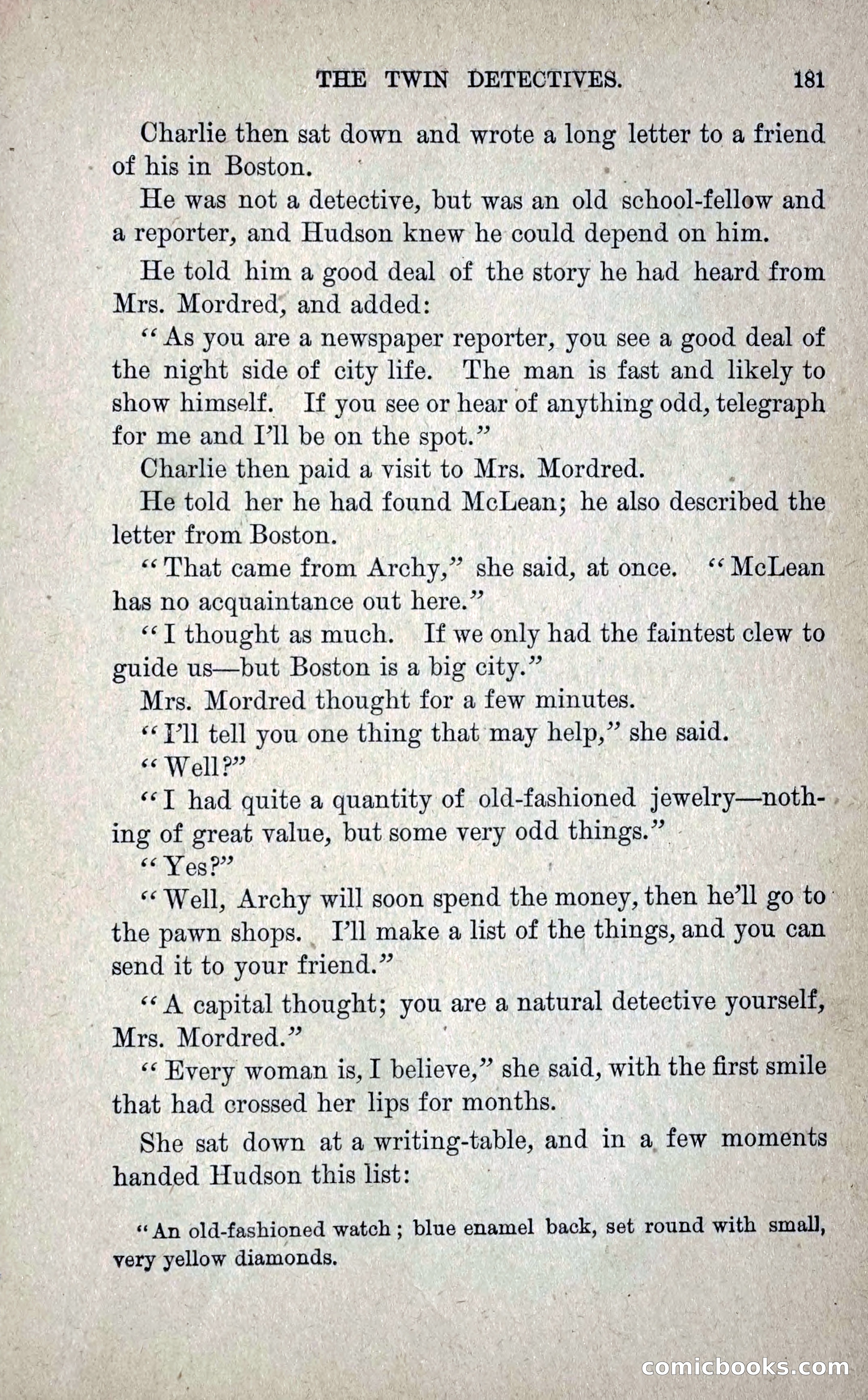 The Twin Detectives; or, The Robbers of the Tomb — page 190 of 235