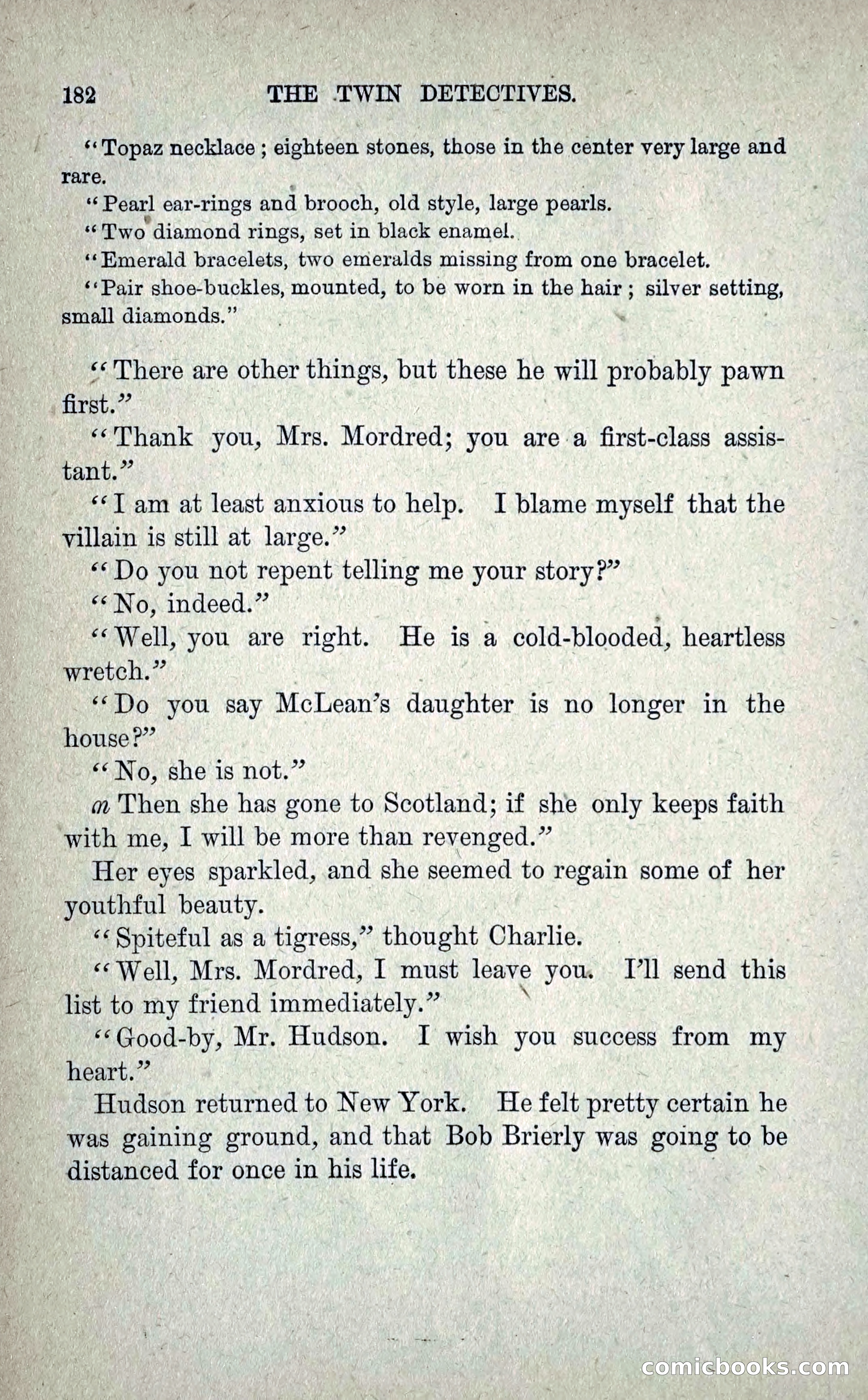 The Twin Detectives; or, The Robbers of the Tomb — page 191 of 235