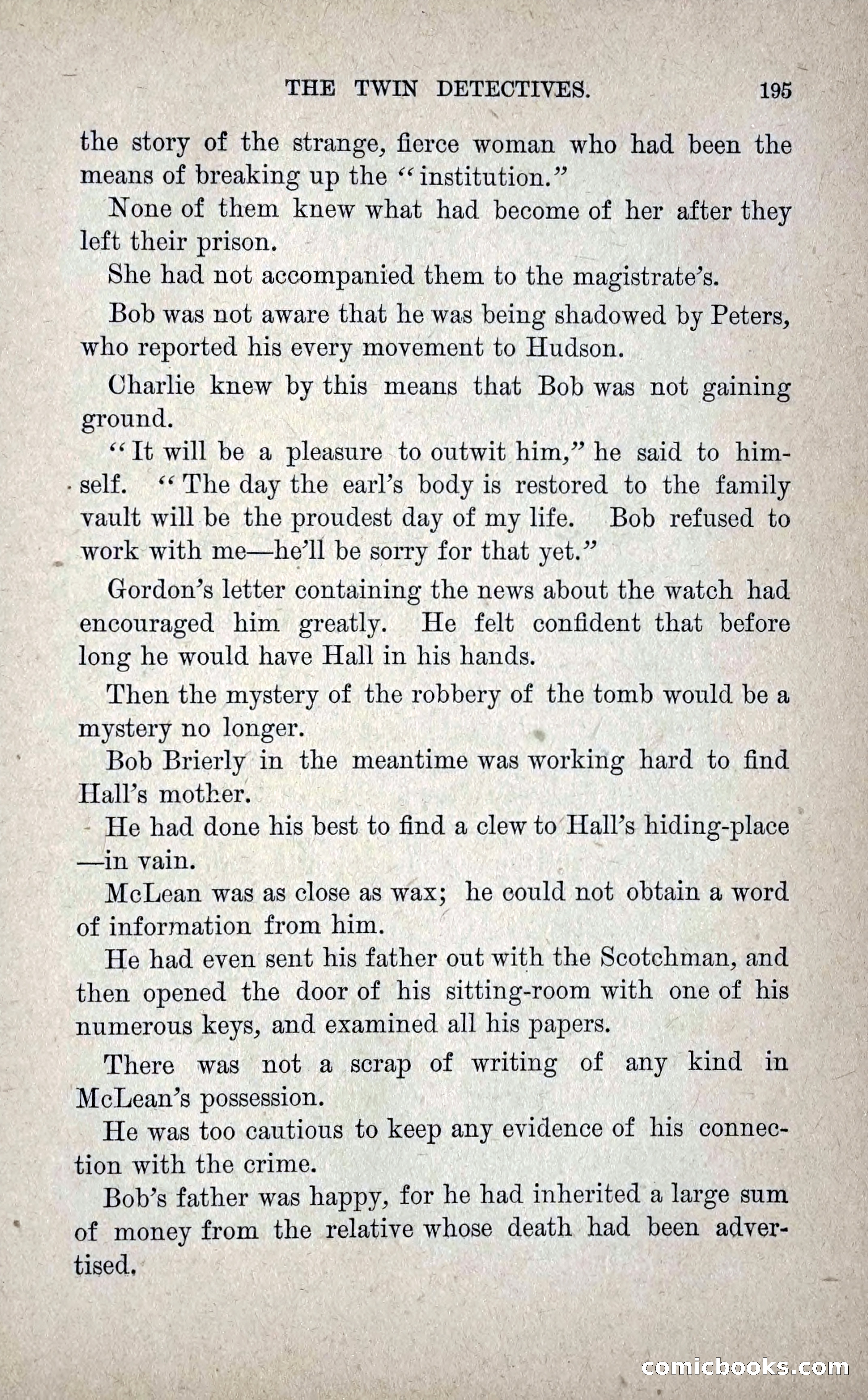 The Twin Detectives; or, The Robbers of the Tomb — page 204 of 235