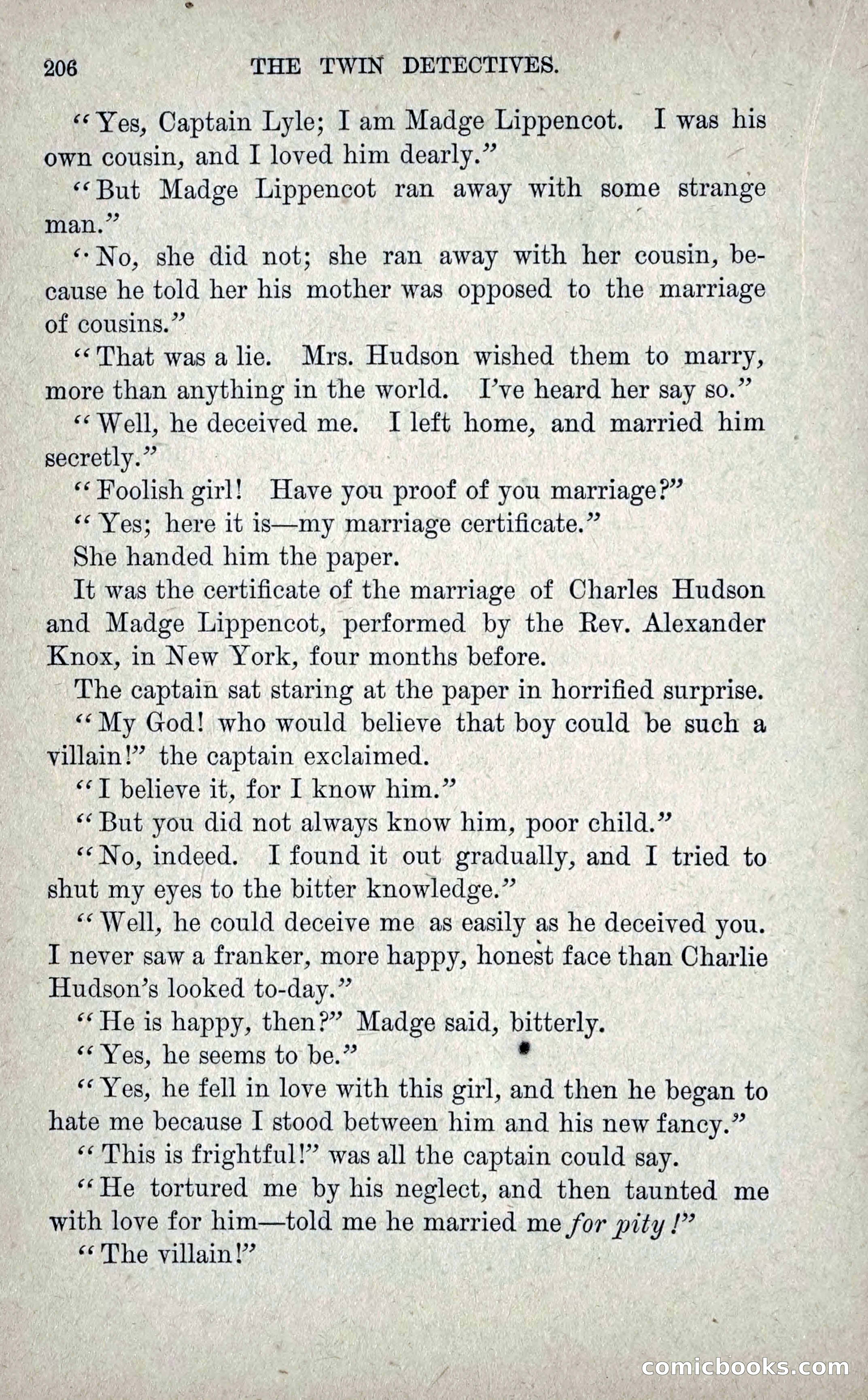 The Twin Detectives; or, The Robbers of the Tomb — page 215 of 235