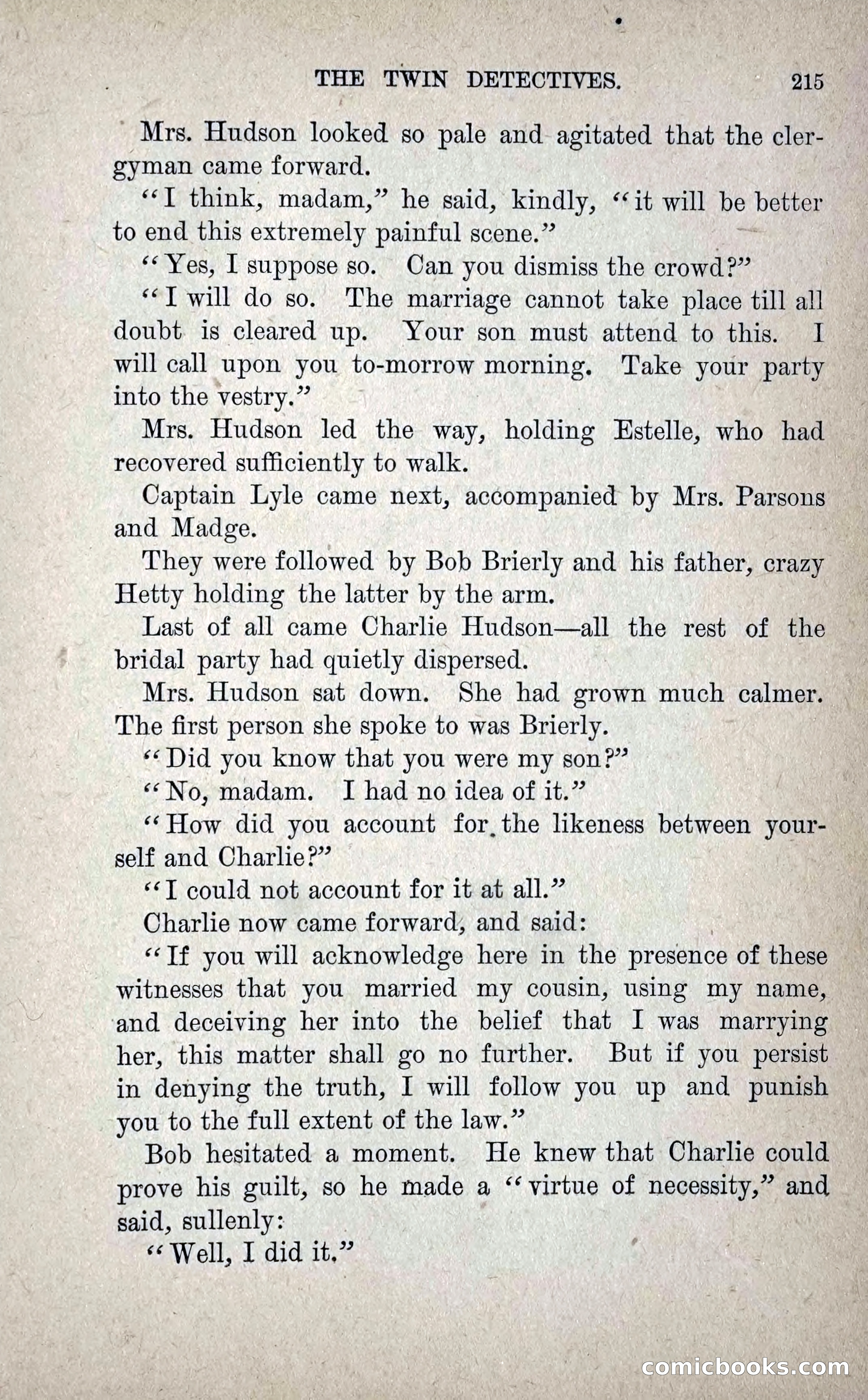 The Twin Detectives; or, The Robbers of the Tomb — page 224 of 235