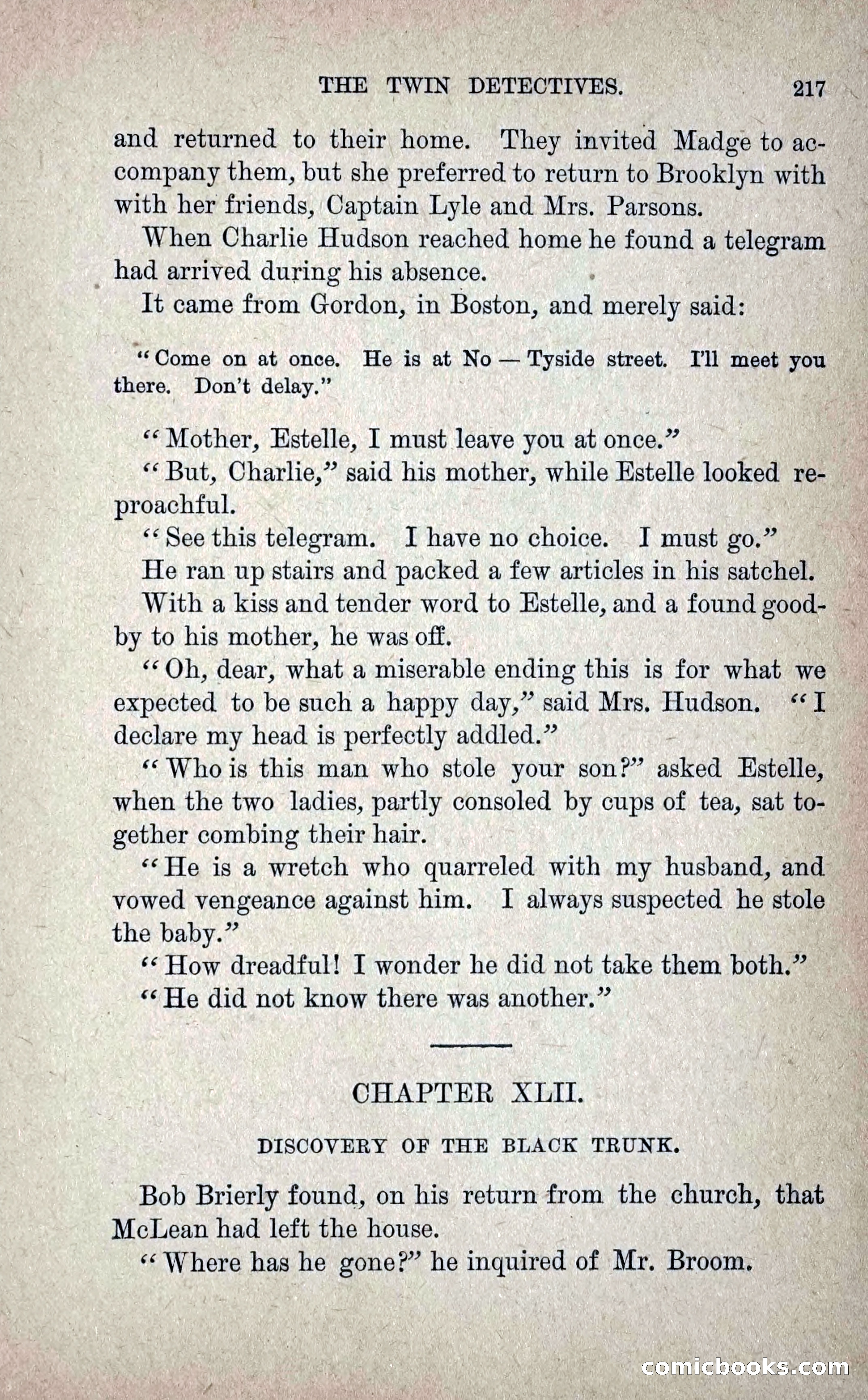 The Twin Detectives; or, The Robbers of the Tomb — page 226 of 235