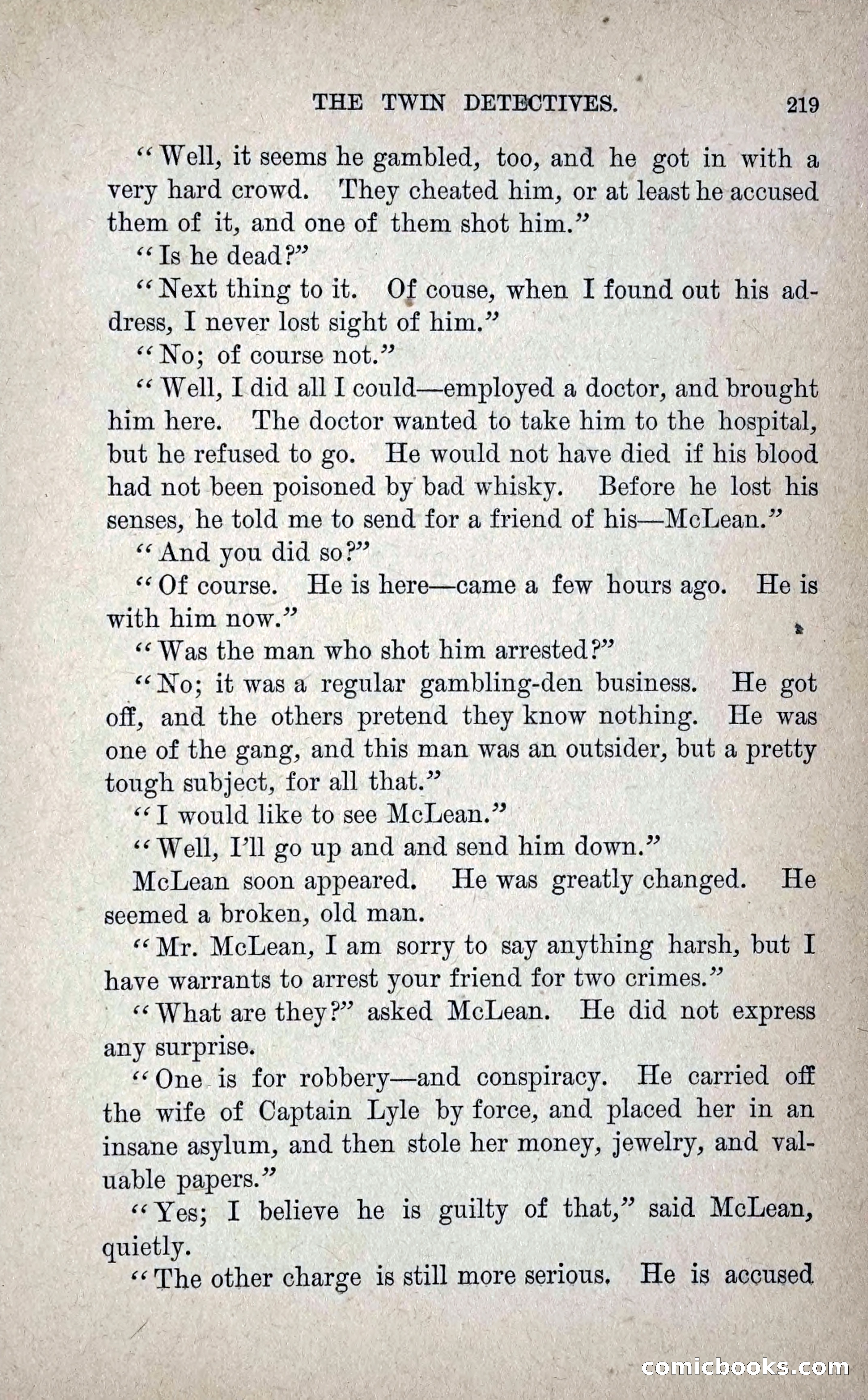 The Twin Detectives; or, The Robbers of the Tomb — page 228 of 235