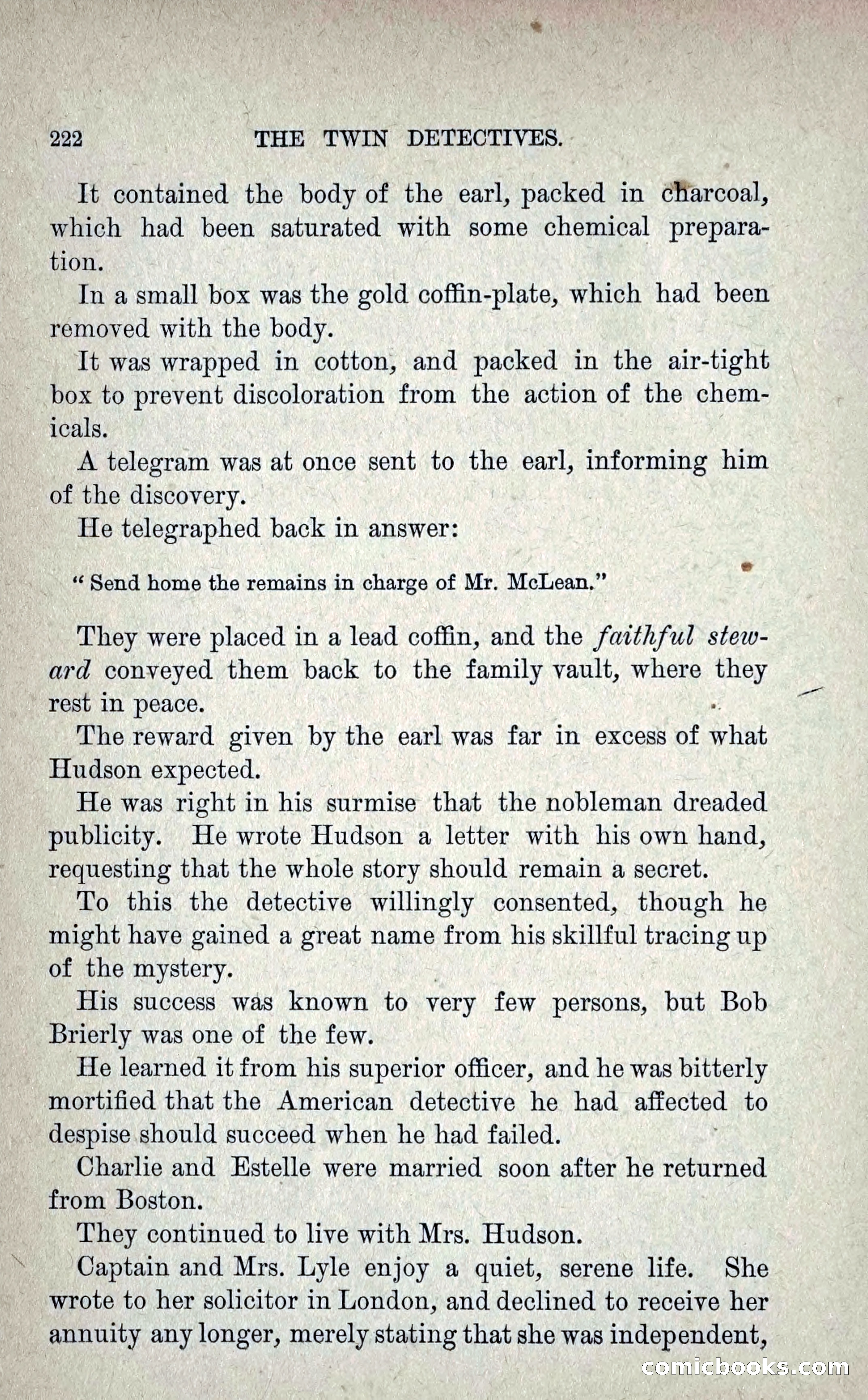 The Twin Detectives; or, The Robbers of the Tomb — page 231 of 235