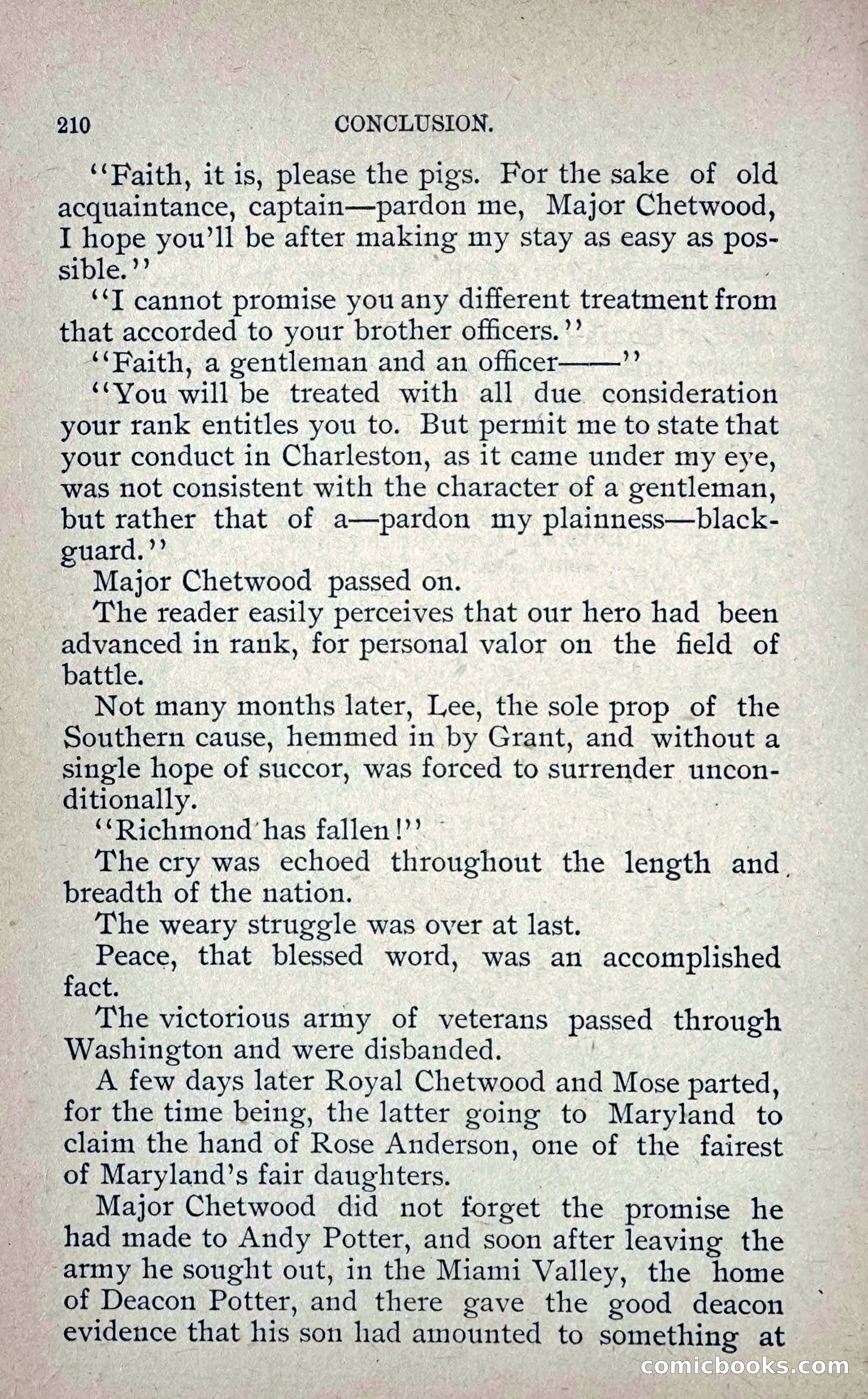 Under Fire: A Tale of the Shenandoah Valley — page 217 of 232