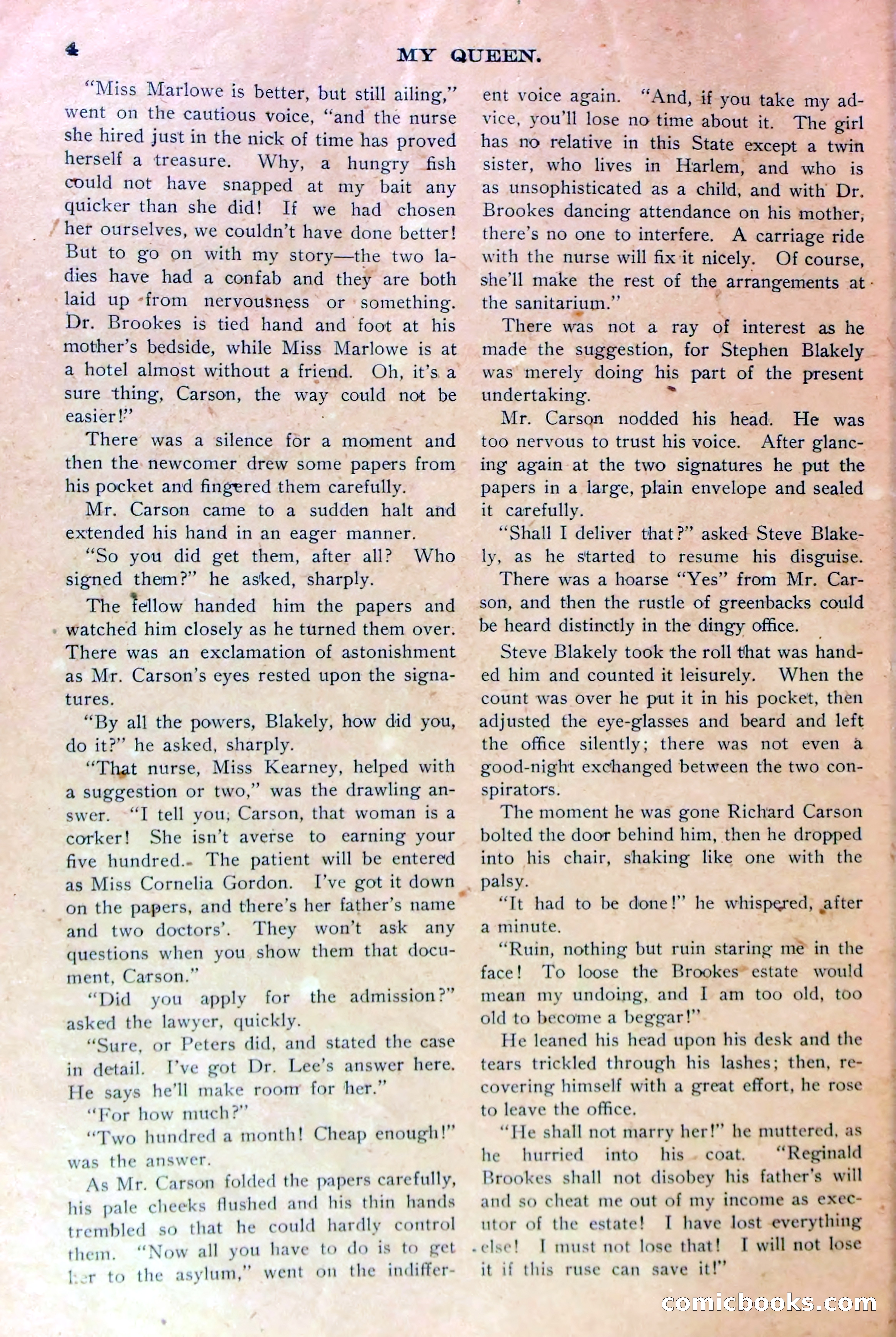 Under Lock and Key; or, Marion Marlowe's Last Role — page 7 of 36