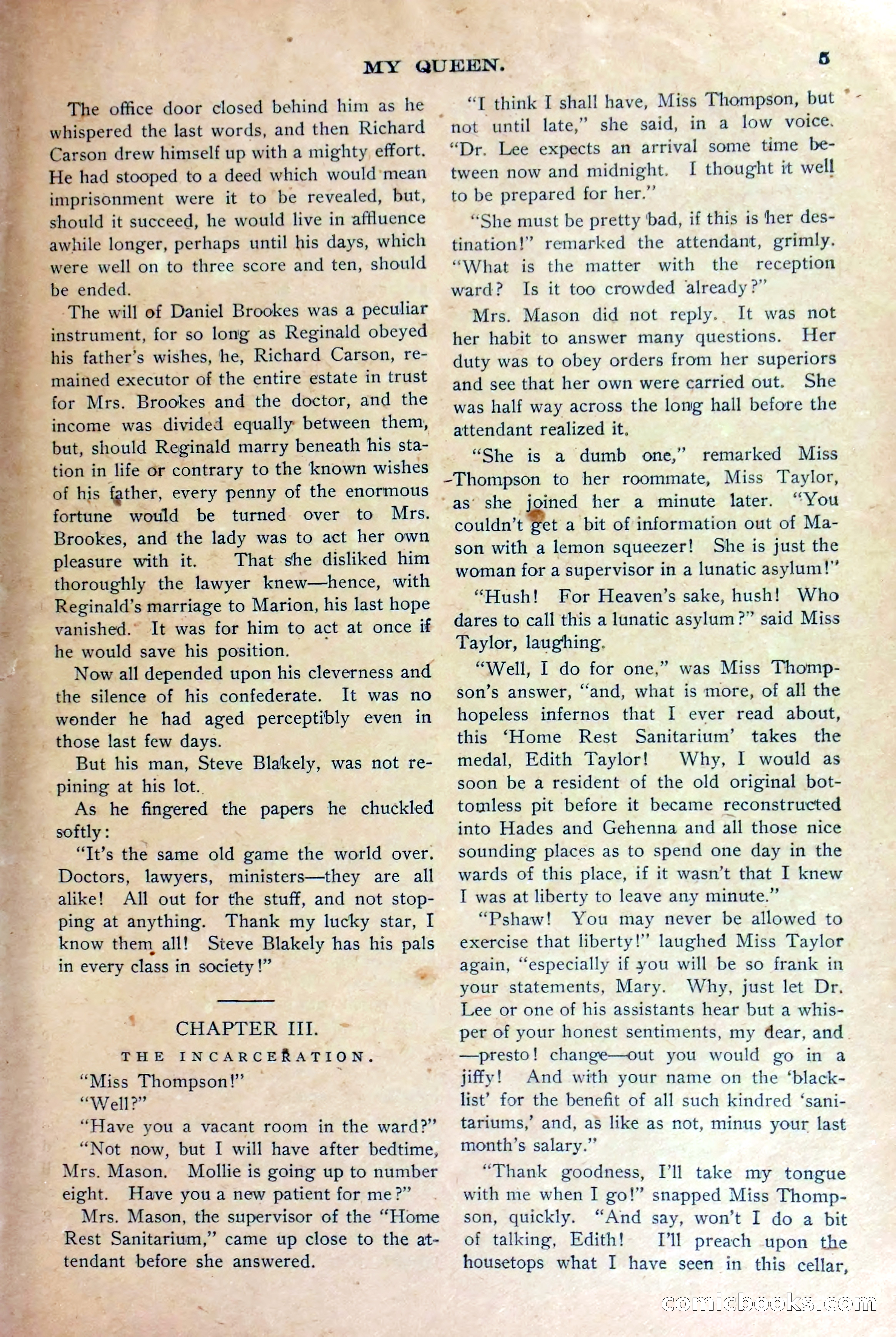 Under Lock and Key; or, Marion Marlowe's Last Role — page 8 of 36