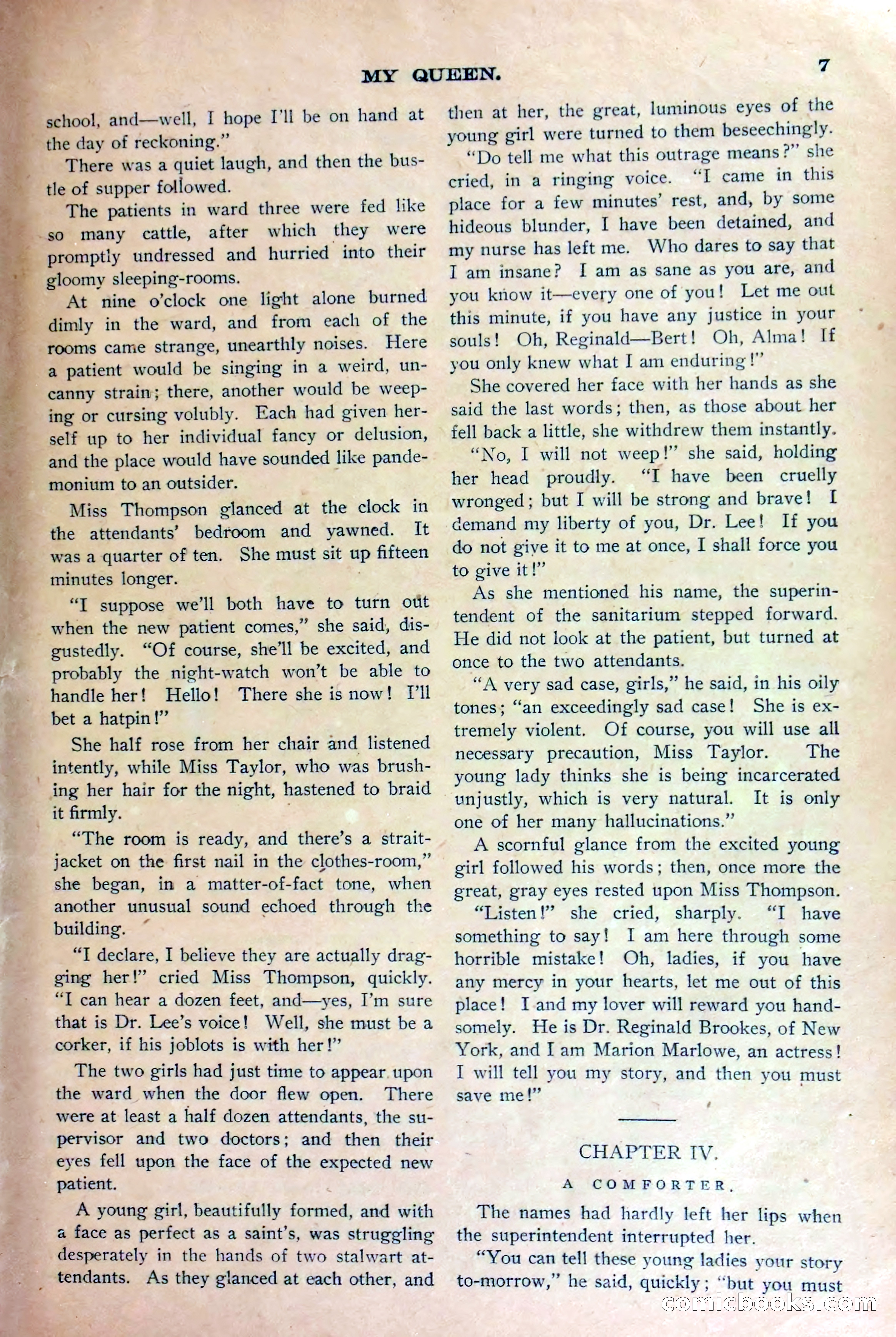 Under Lock and Key; or, Marion Marlowe's Last Role — page 10 of 36