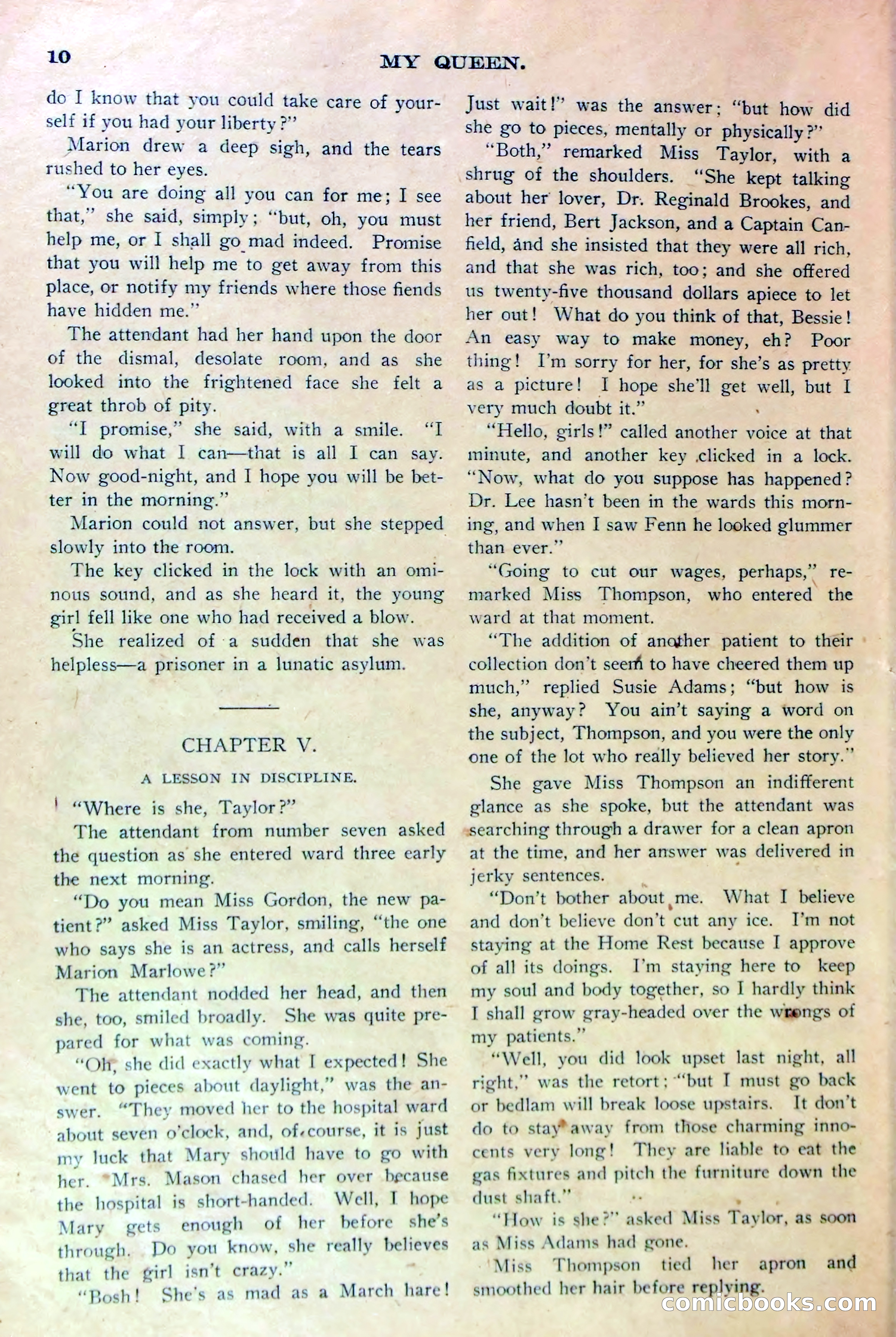 Under Lock and Key; or, Marion Marlowe's Last Role — page 13 of 36