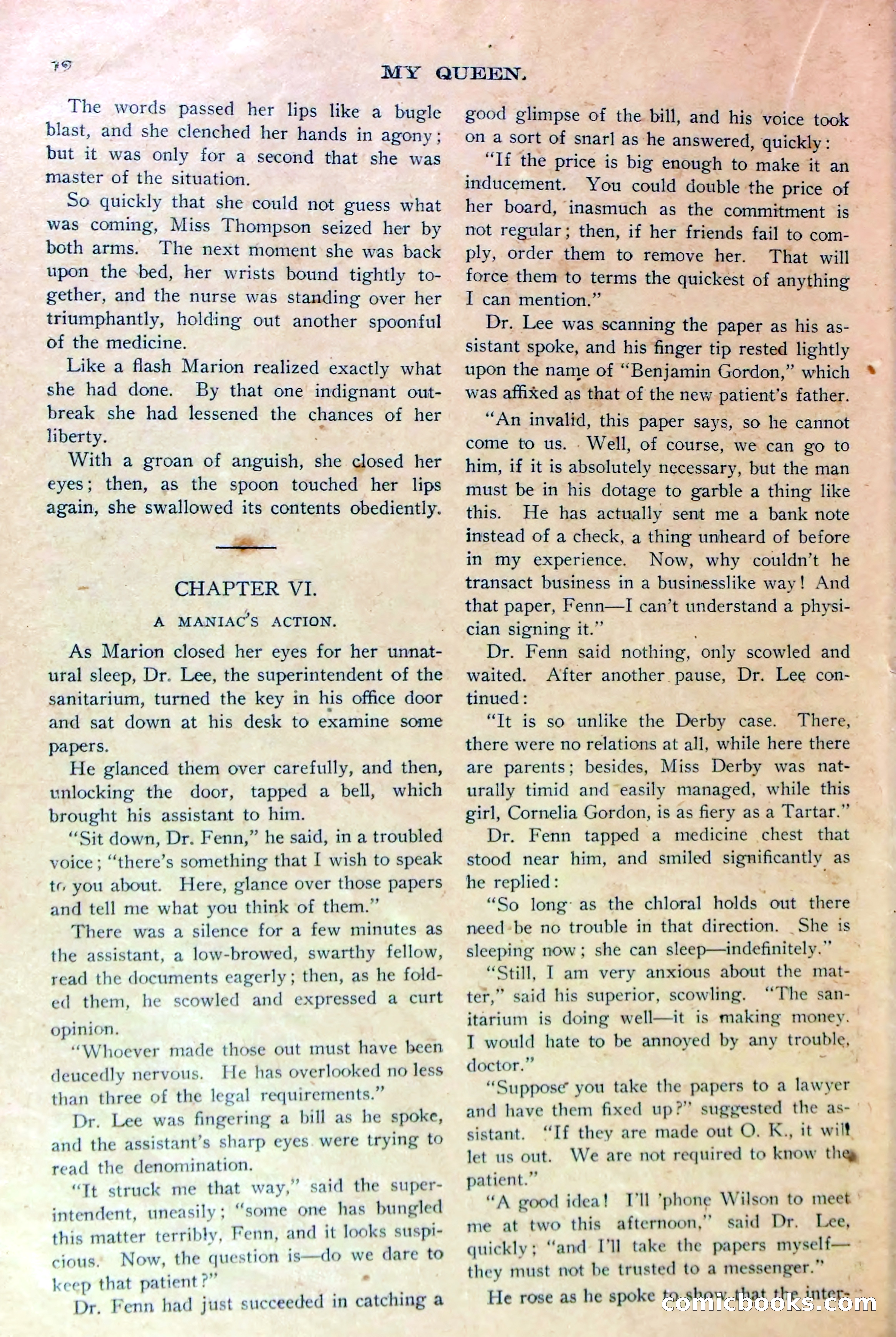 Under Lock and Key; or, Marion Marlowe's Last Role — page 15 of 36