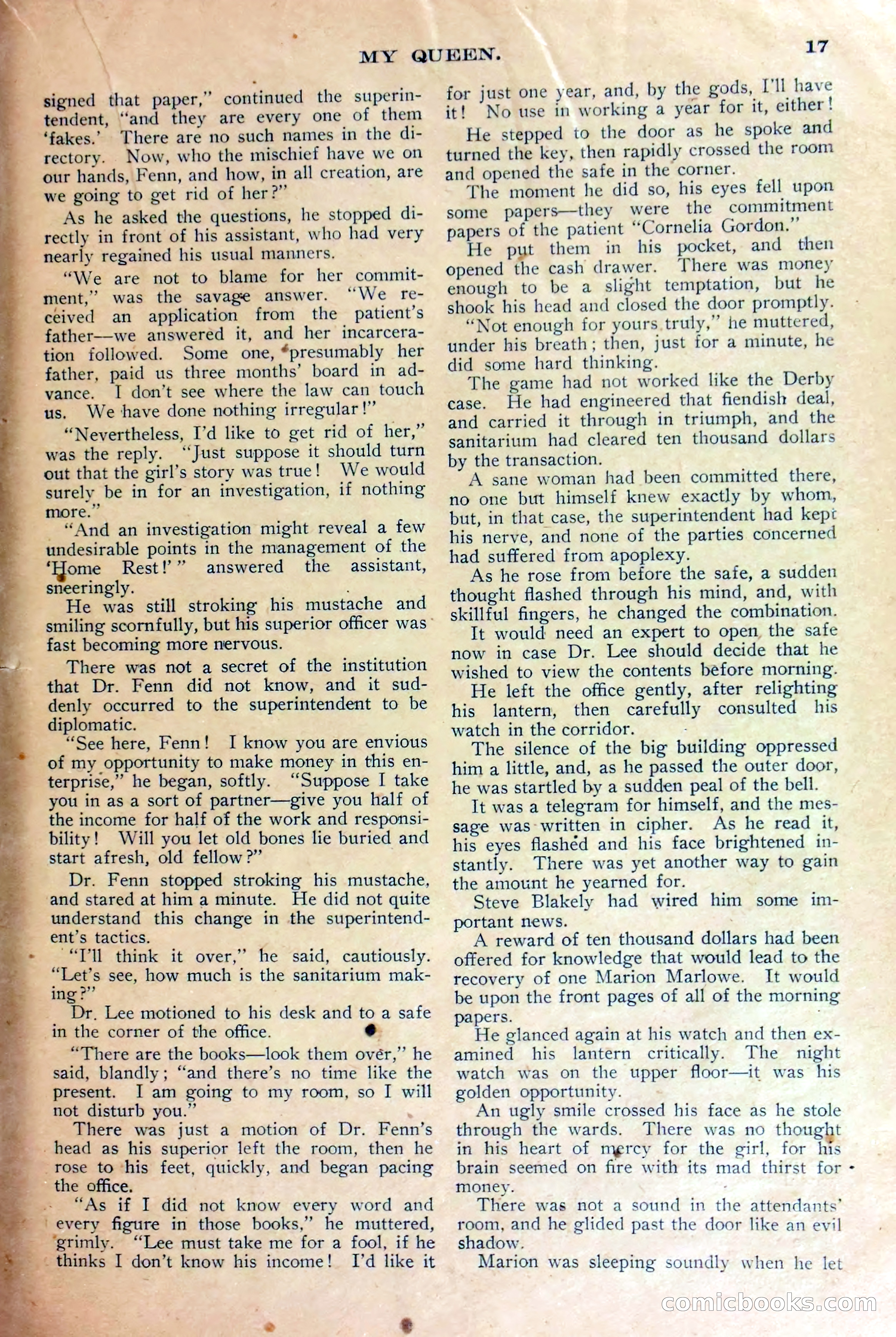 Under Lock and Key; or, Marion Marlowe's Last Role — page 20 of 36