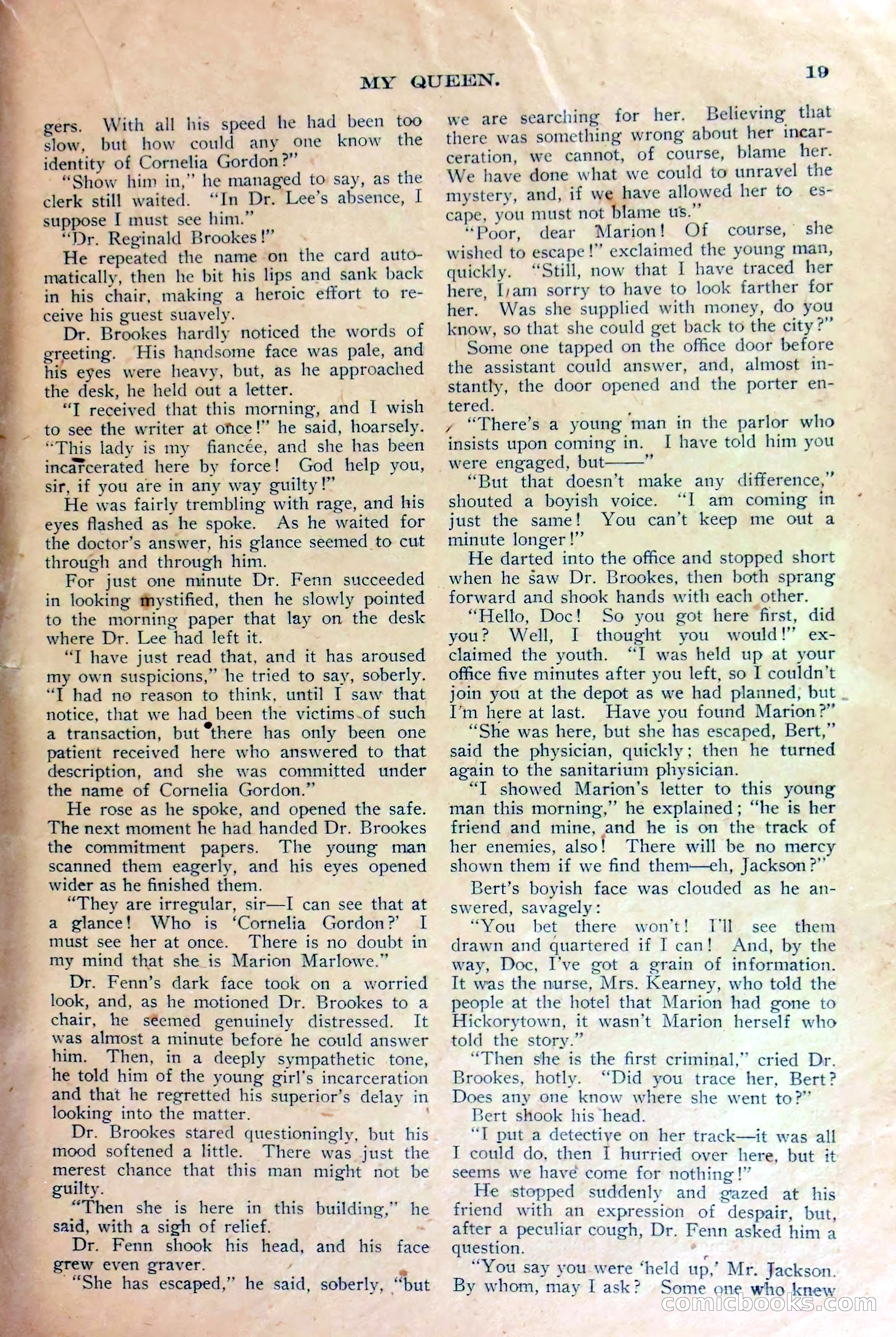 Under Lock and Key; or, Marion Marlowe's Last Role — page 22 of 36