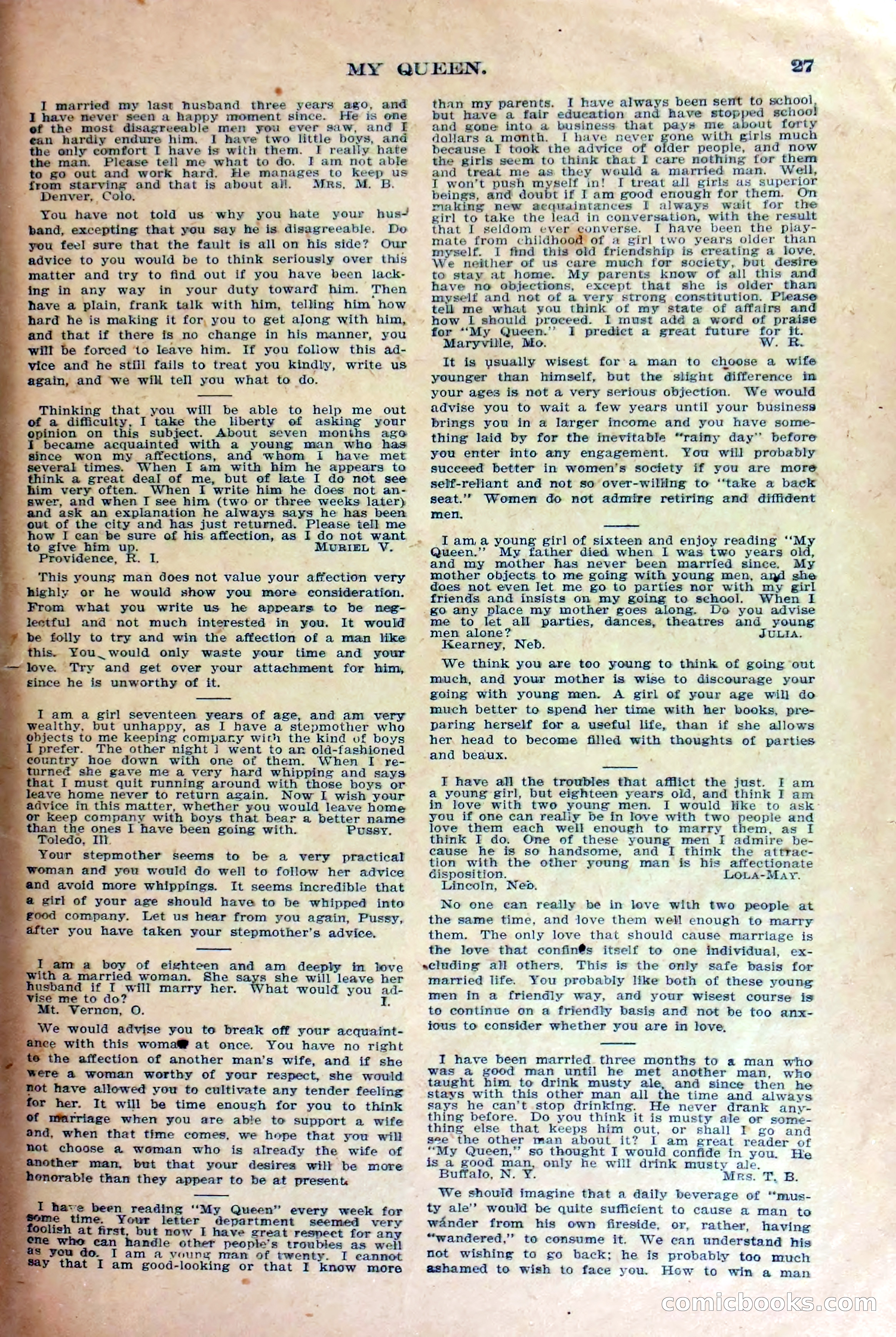 Under Lock and Key; or, Marion Marlowe's Last Role — page 30 of 36