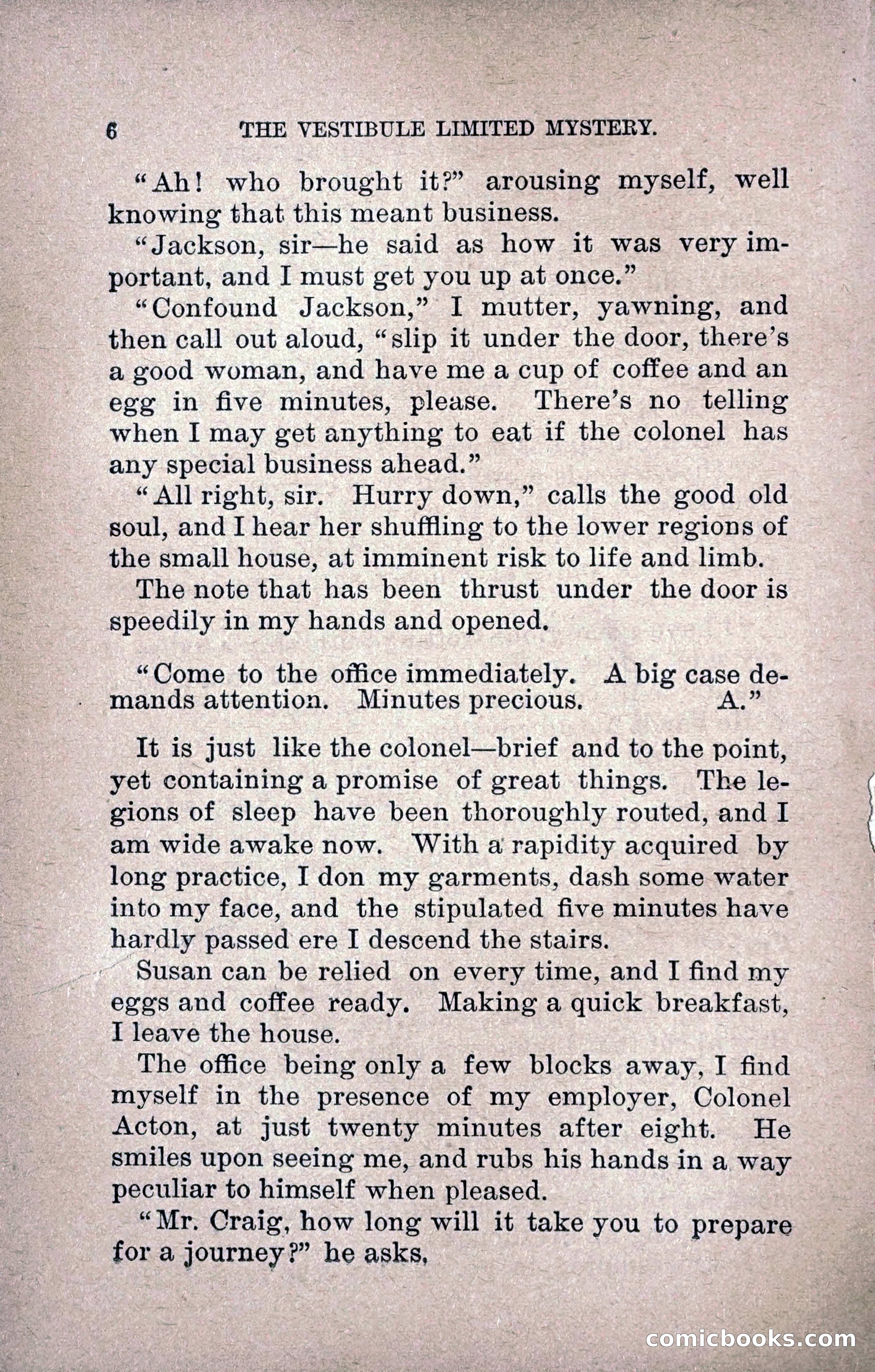 The Vestibule Limited Mystery — page 15 of 219