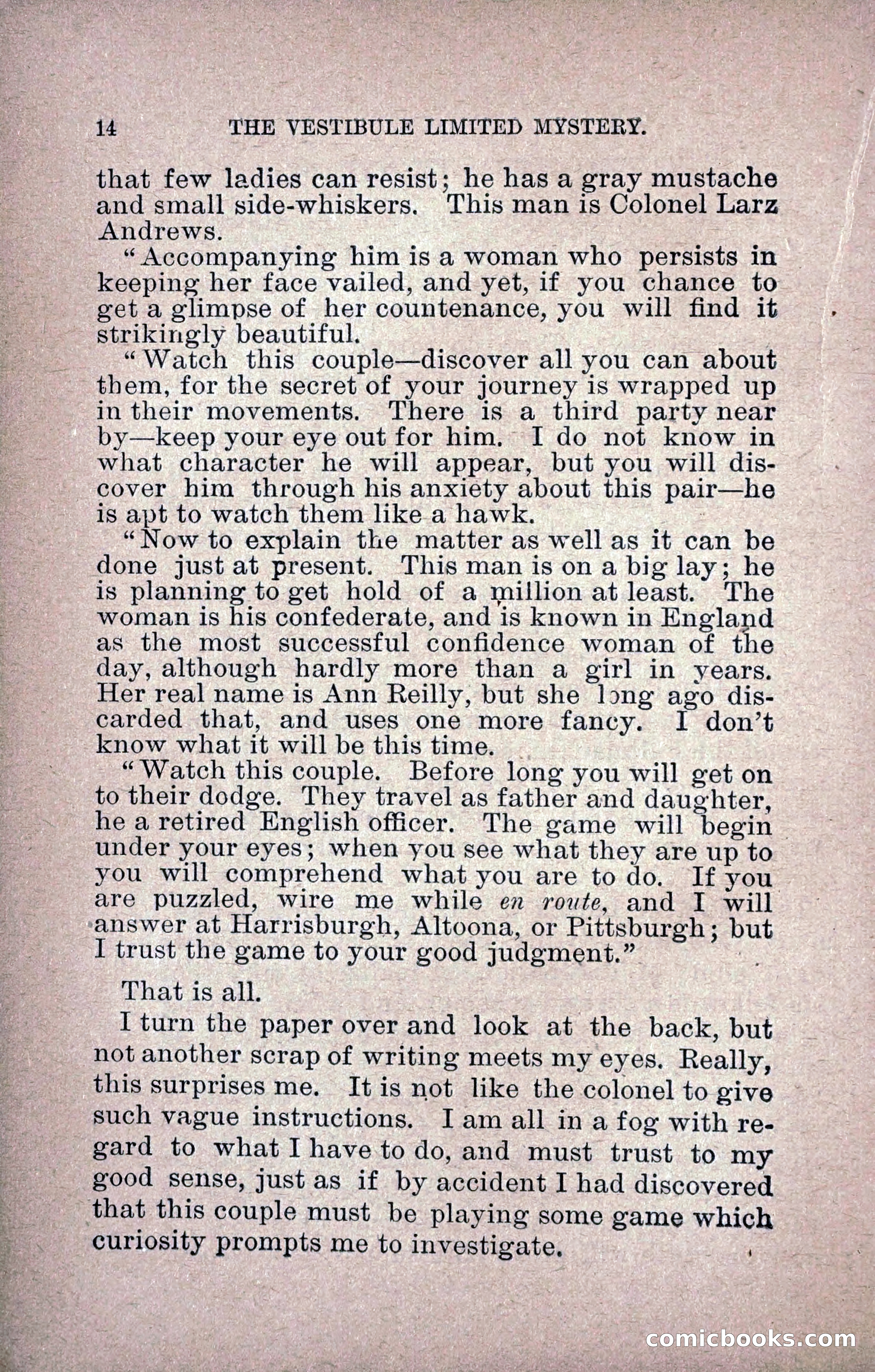 The Vestibule Limited Mystery — page 23 of 219