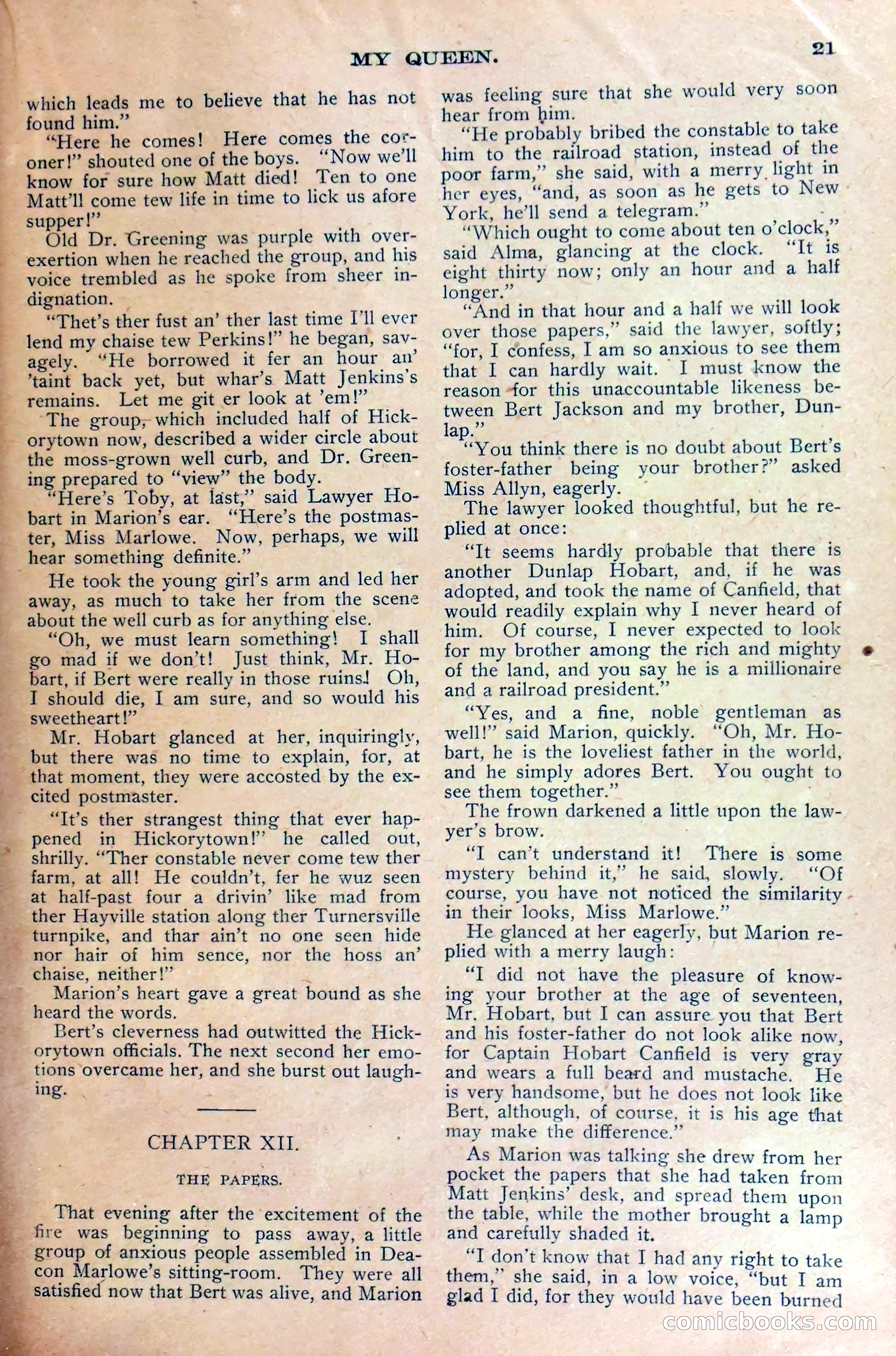 A Wonderful Secret, or Marion Marlowe's Discovery — page 24 of 36
