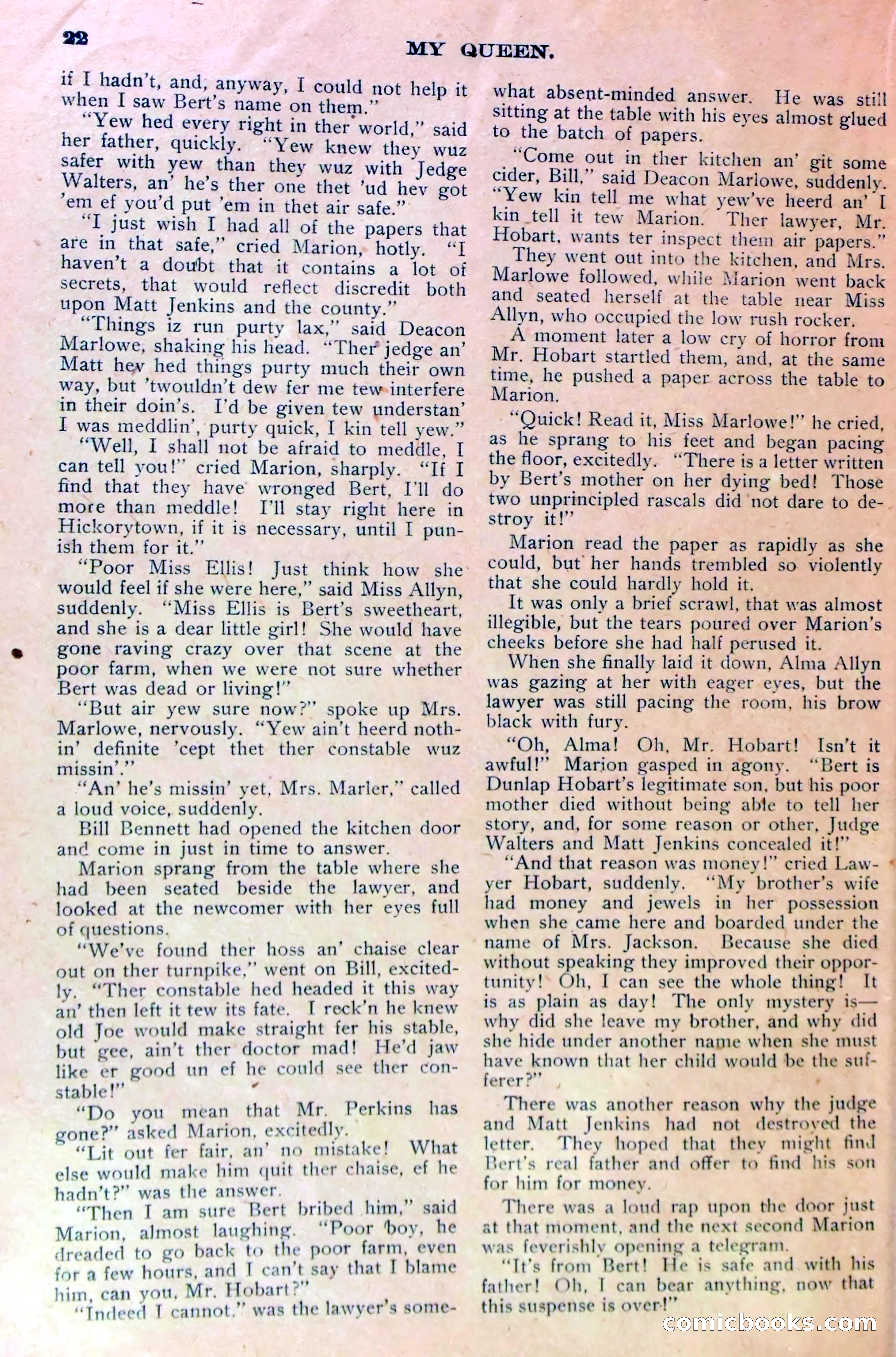 A Wonderful Secret, or Marion Marlowe's Discovery — page 25 of 36