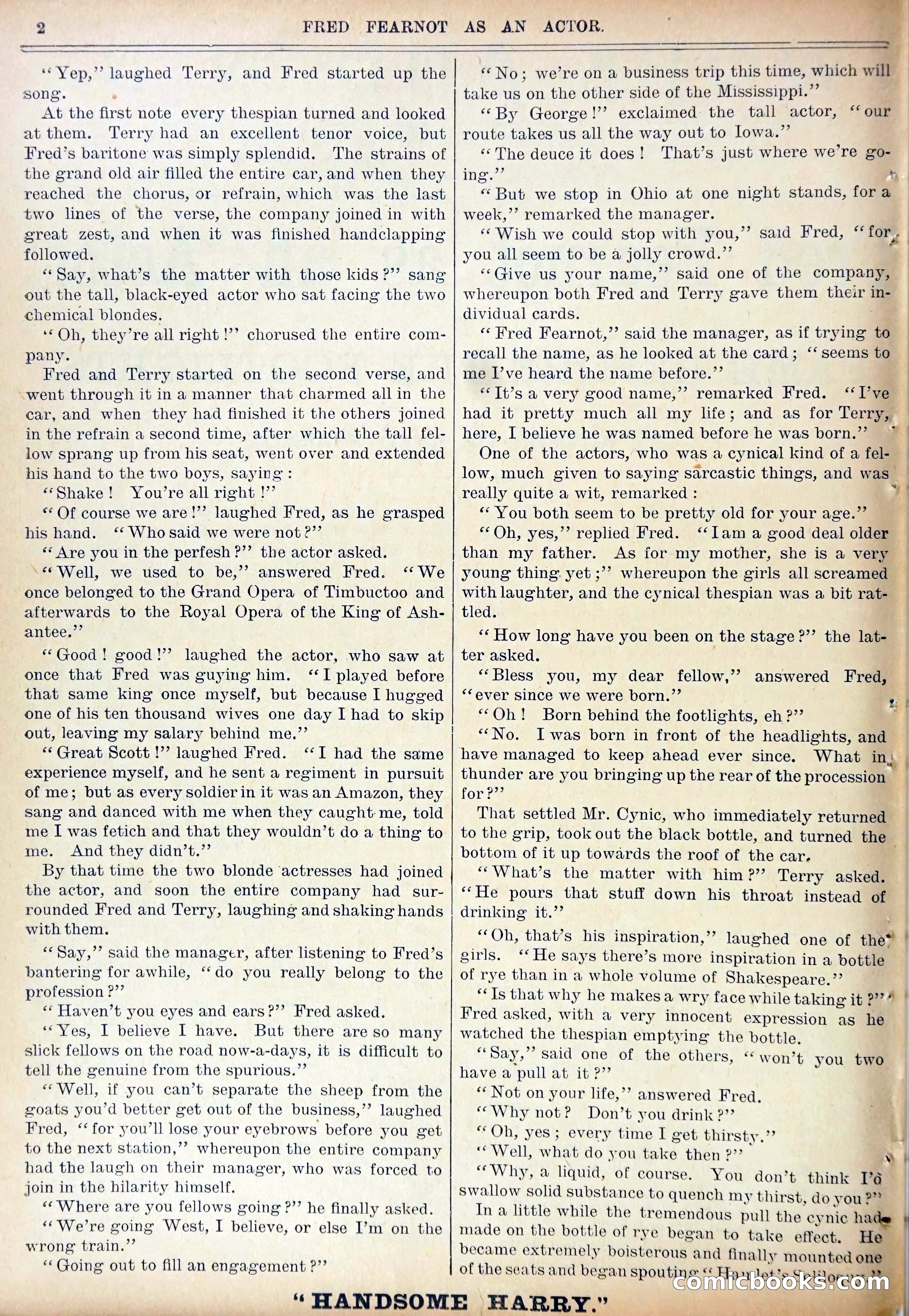 Work and Win #07: Fred Fearnot as Actor — page 4 of 36