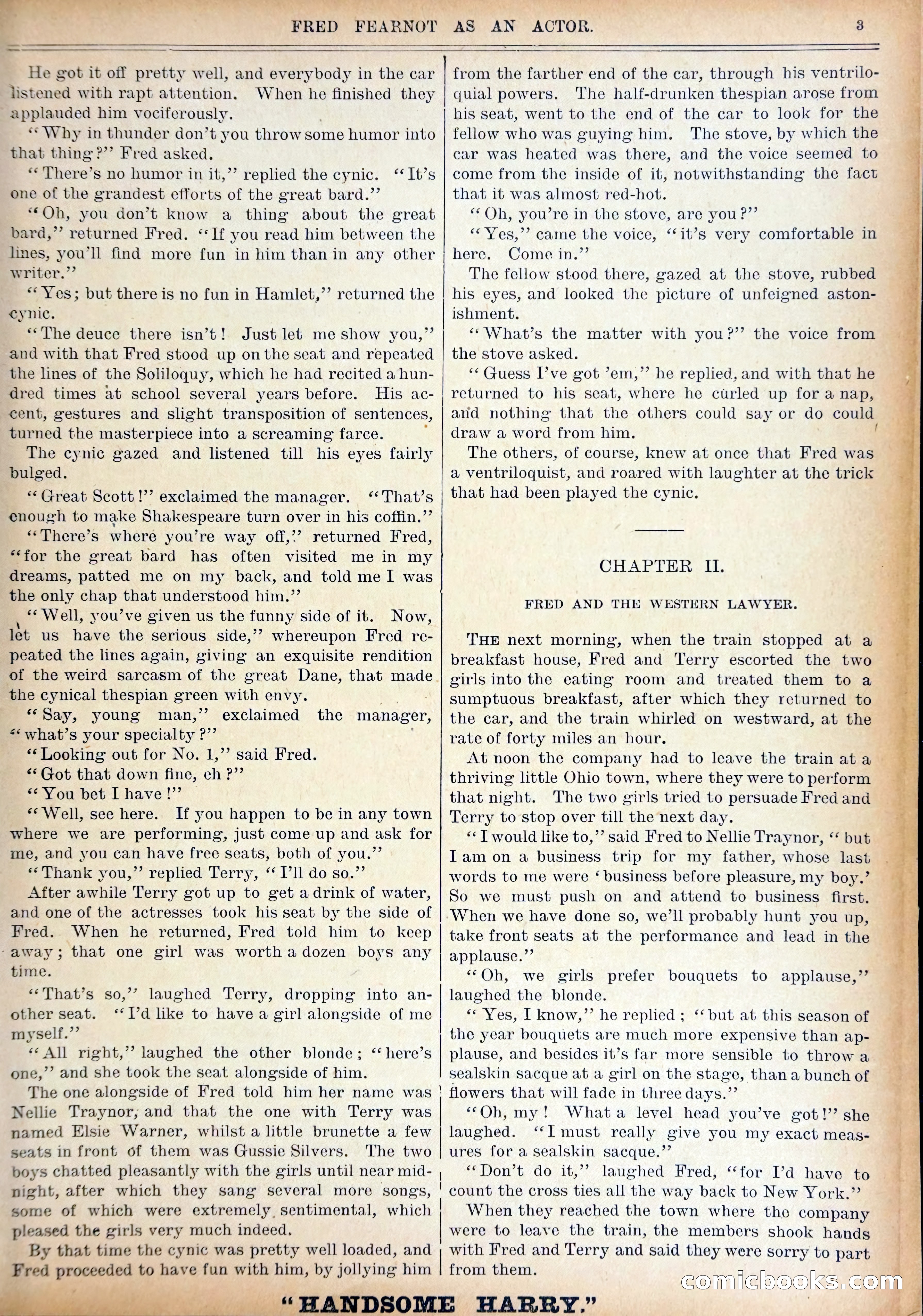 Work and Win #07: Fred Fearnot as Actor — page 5 of 36